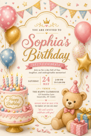 Convite de aniversário