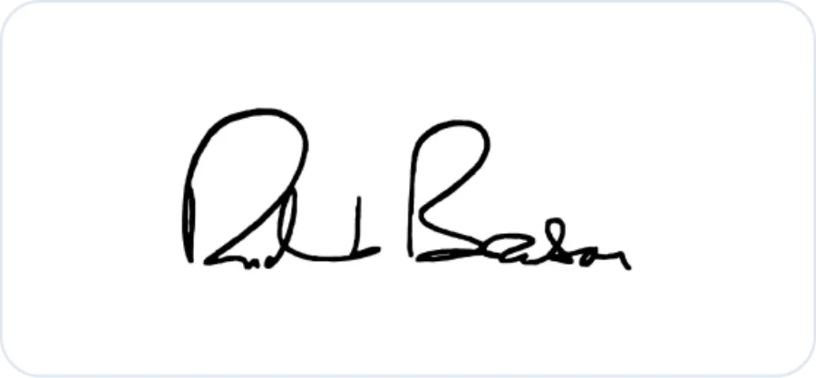 Richard Branson historical signature reference
