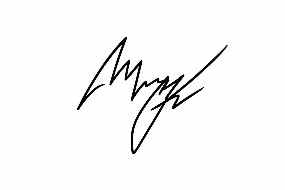 Alex Morgan rendered in the Abstract Stroke signature style