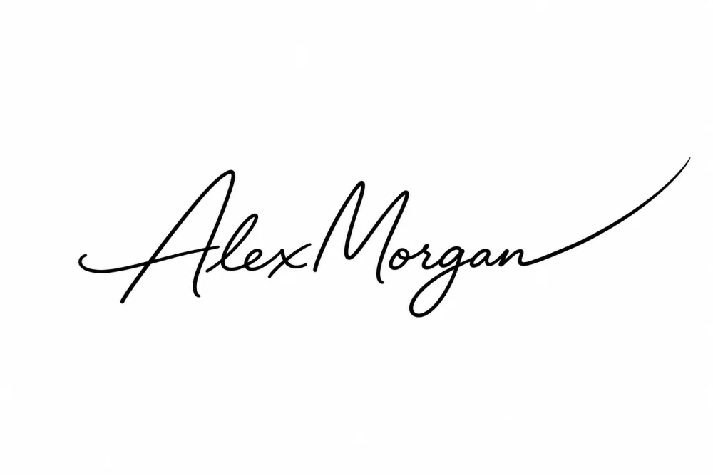 Alex Morgan rendered in the Rising Finish signature style