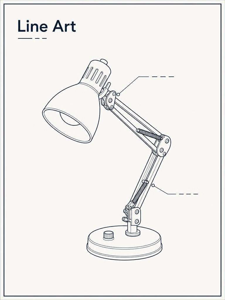 Technical Line Art Explainer