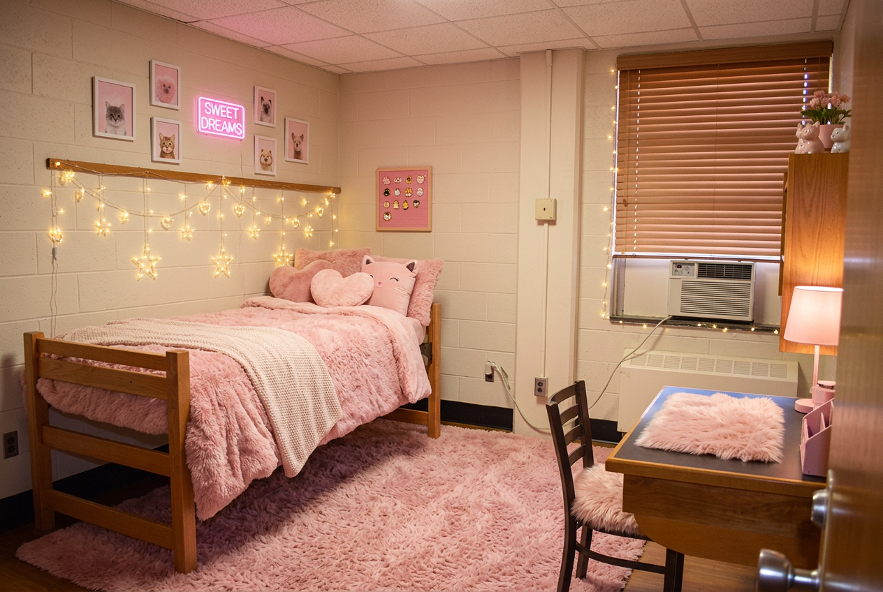 My Space Cozy Pink Dorm