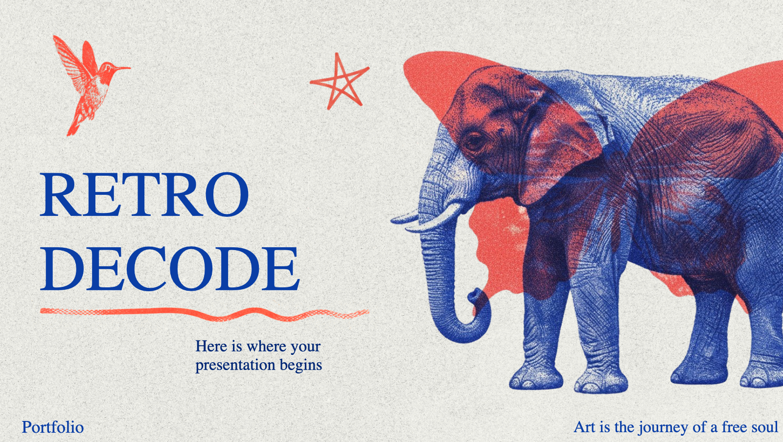 Retro Decode presentation cover example