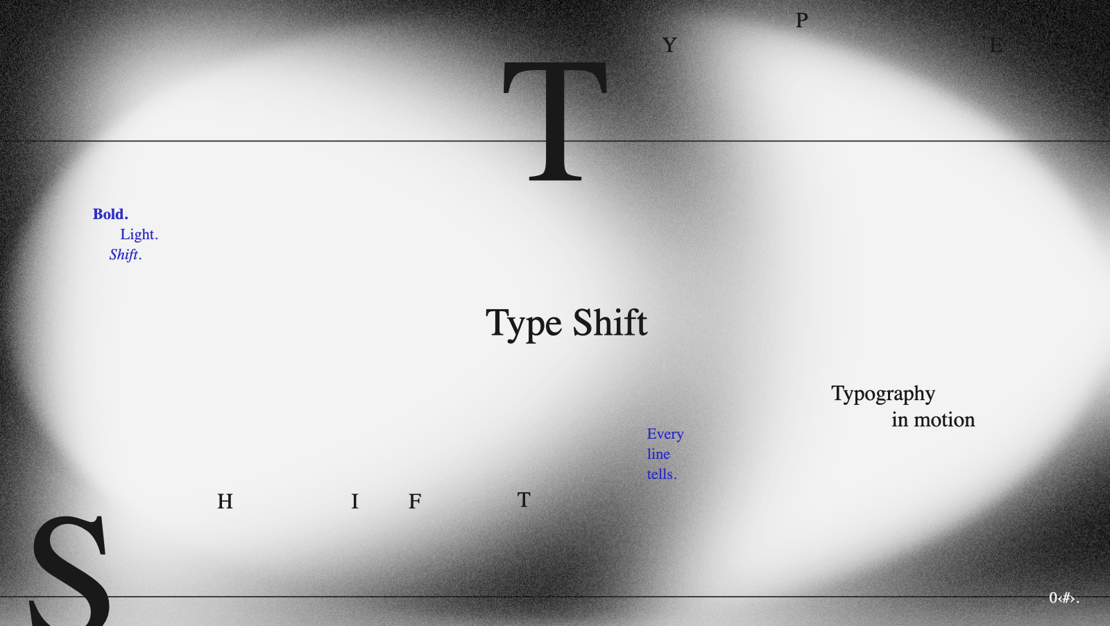 Type Shift presentation cover example