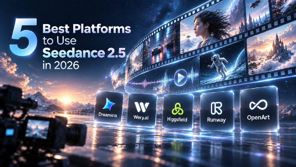 2026 年 5 個最佳 Seedance 2.5 AI 影片平臺:Dreamina、Wery.ai、Higgsfield、Runway 和 OpenArt