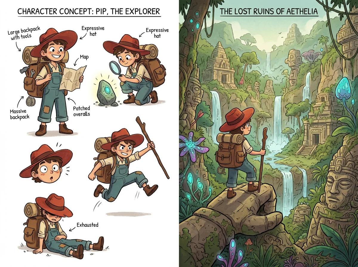 캐릭터 일관성 예시