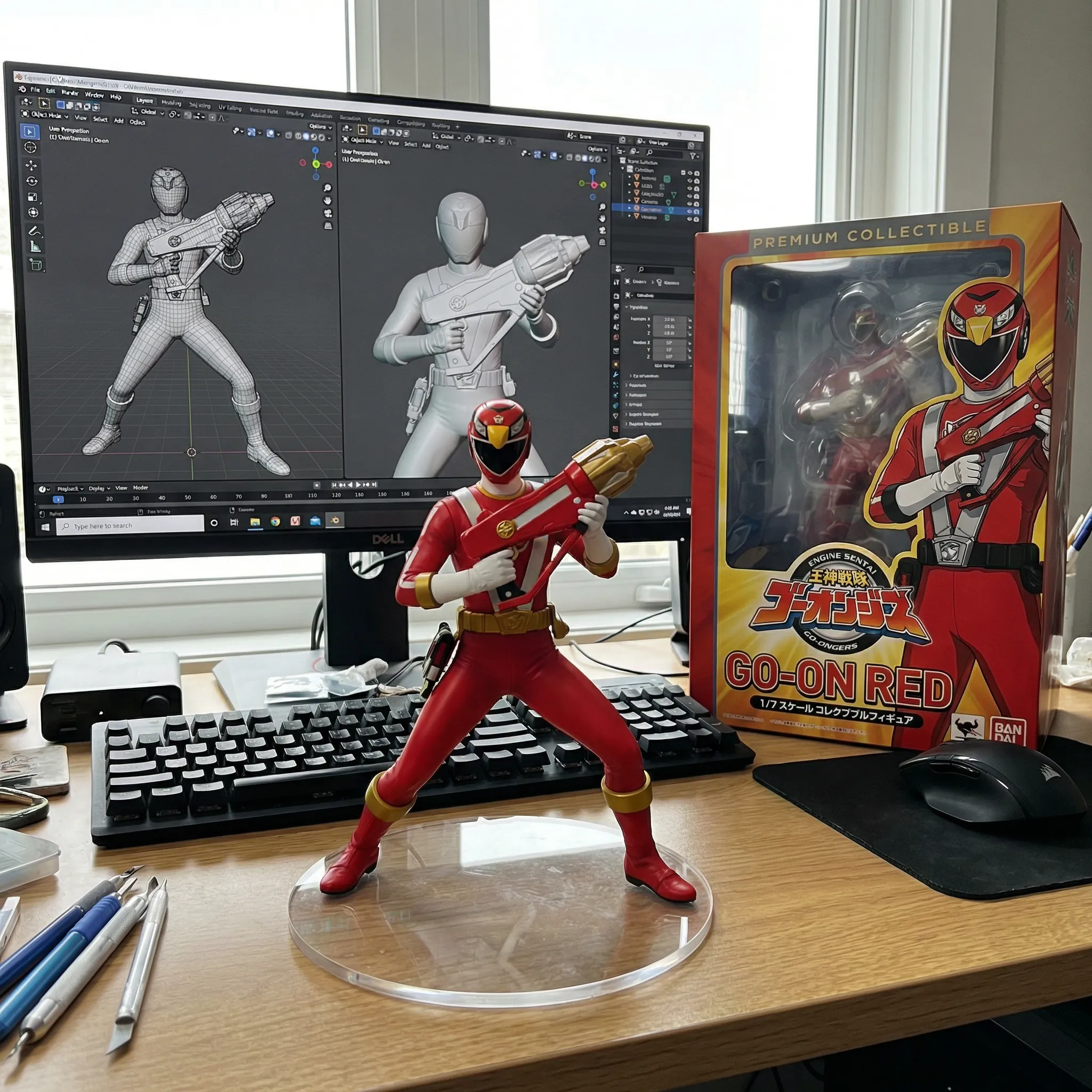 Generator Tampilan Action Figure Meja AI