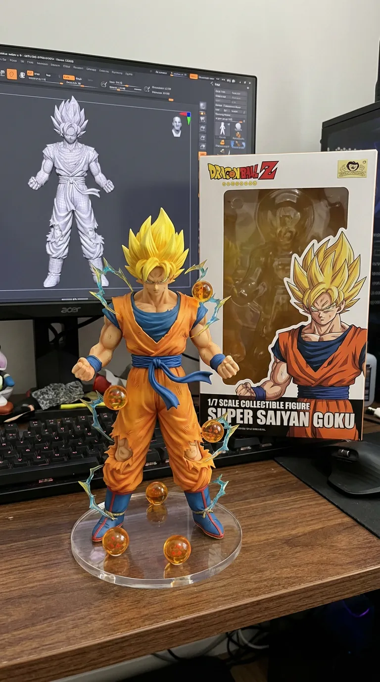 Generator Tampilan Action Figure Meja AI