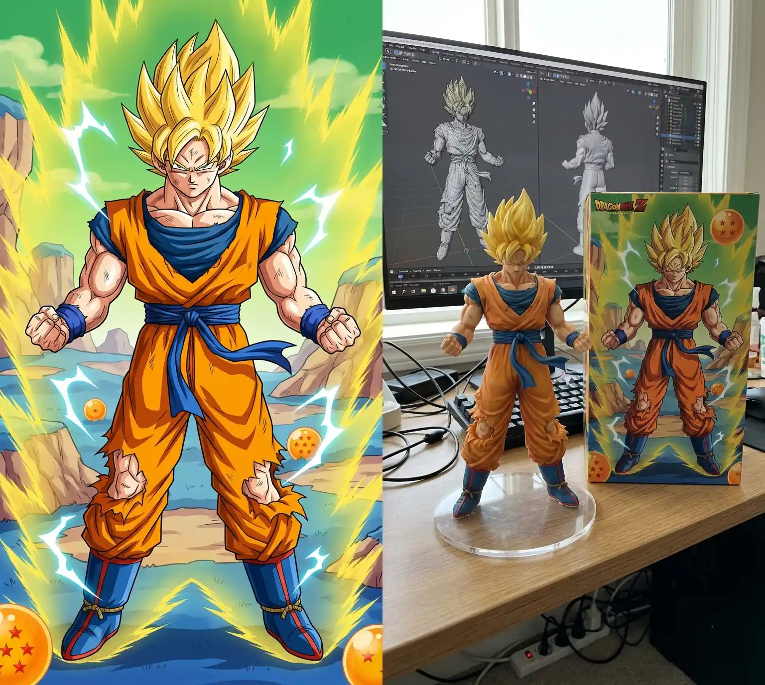 デスク上フィギュア展示