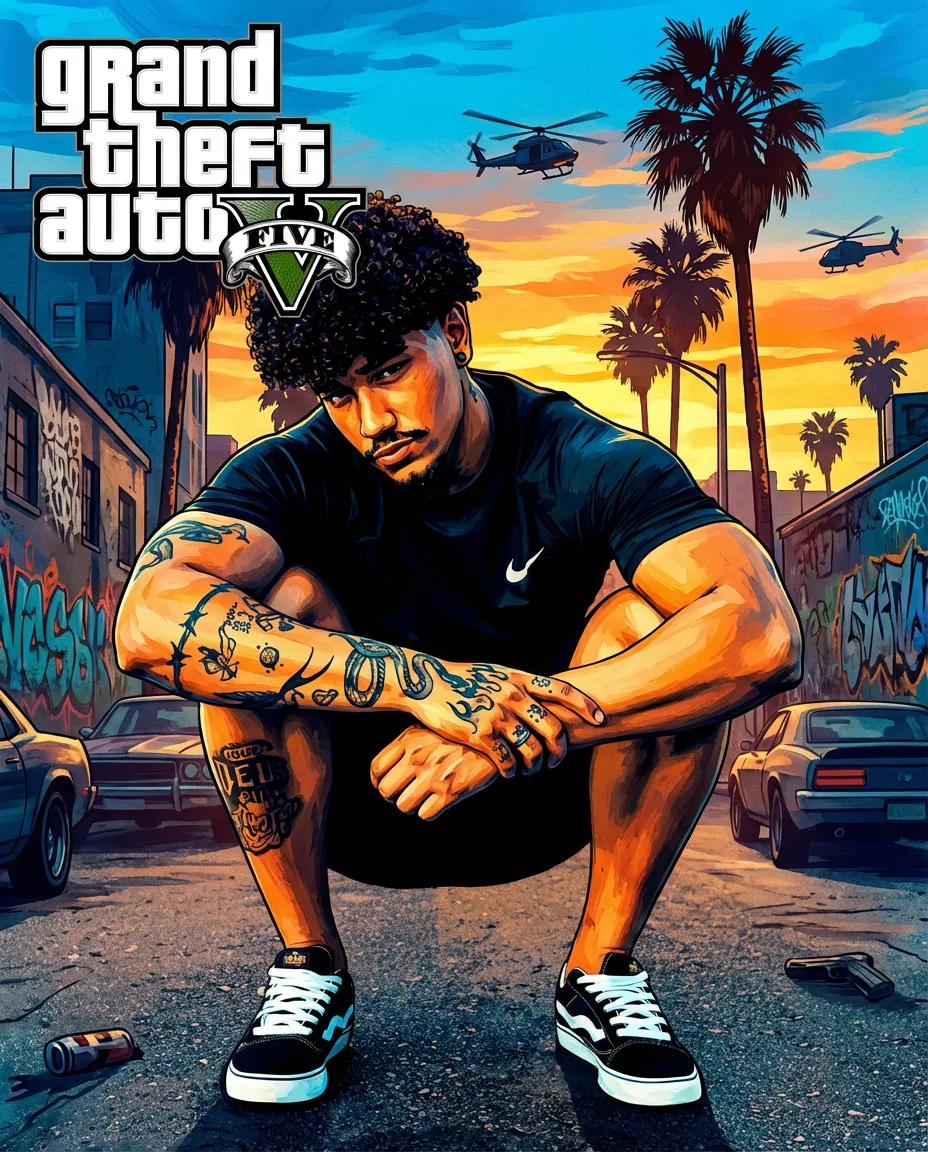 AI GTA 滤镜：一秒变身侠盗猎车手主角