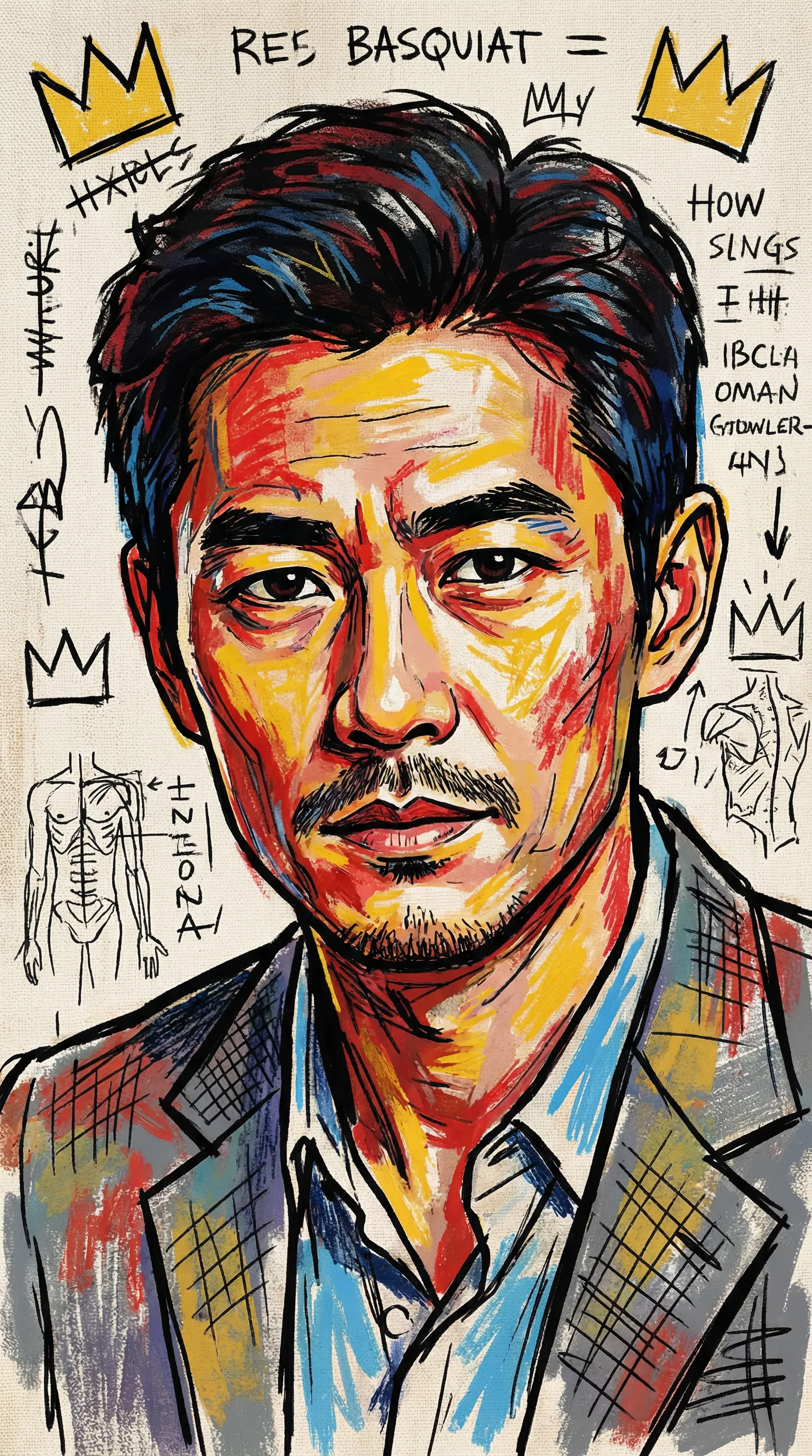 Generator grafiki AI w stylu Basquiata