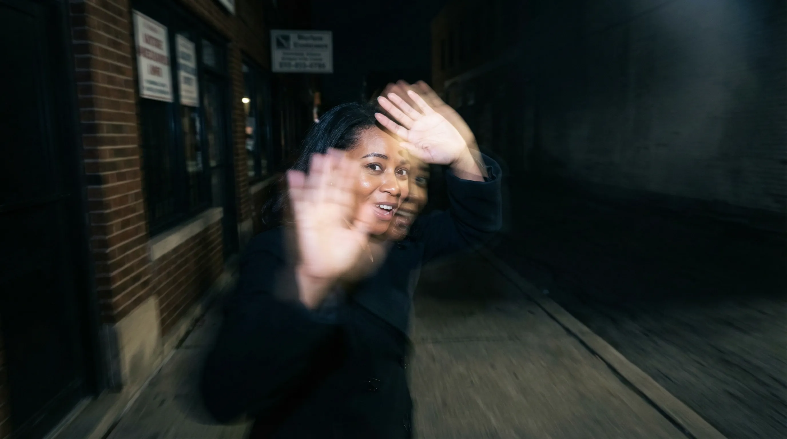 AI Candid Night Street Photo Generator