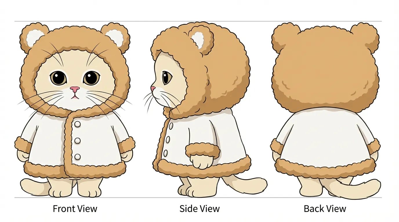 AI Character Three-View Generator
