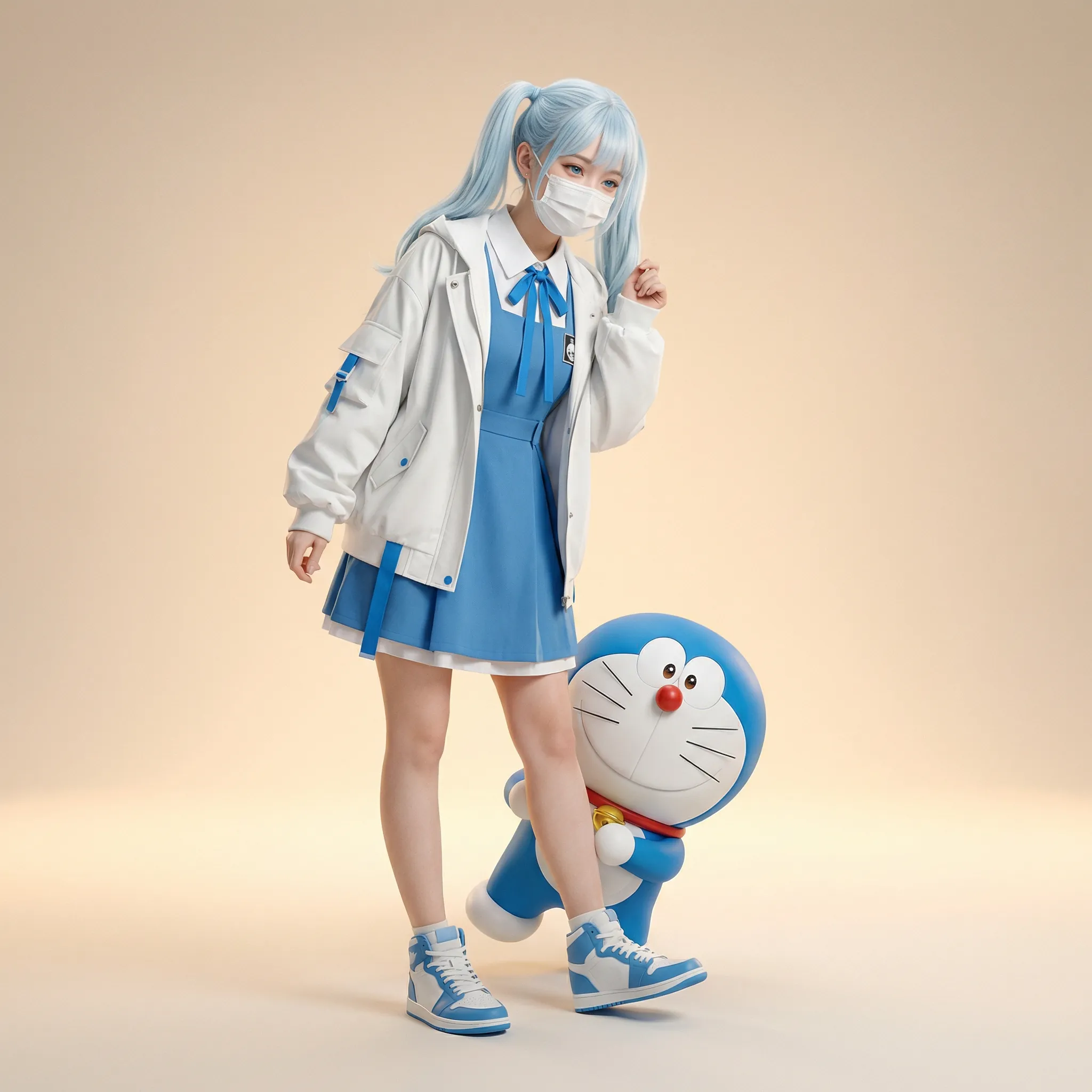 AI子供時代キャラクター・超リアルツーショット生成器