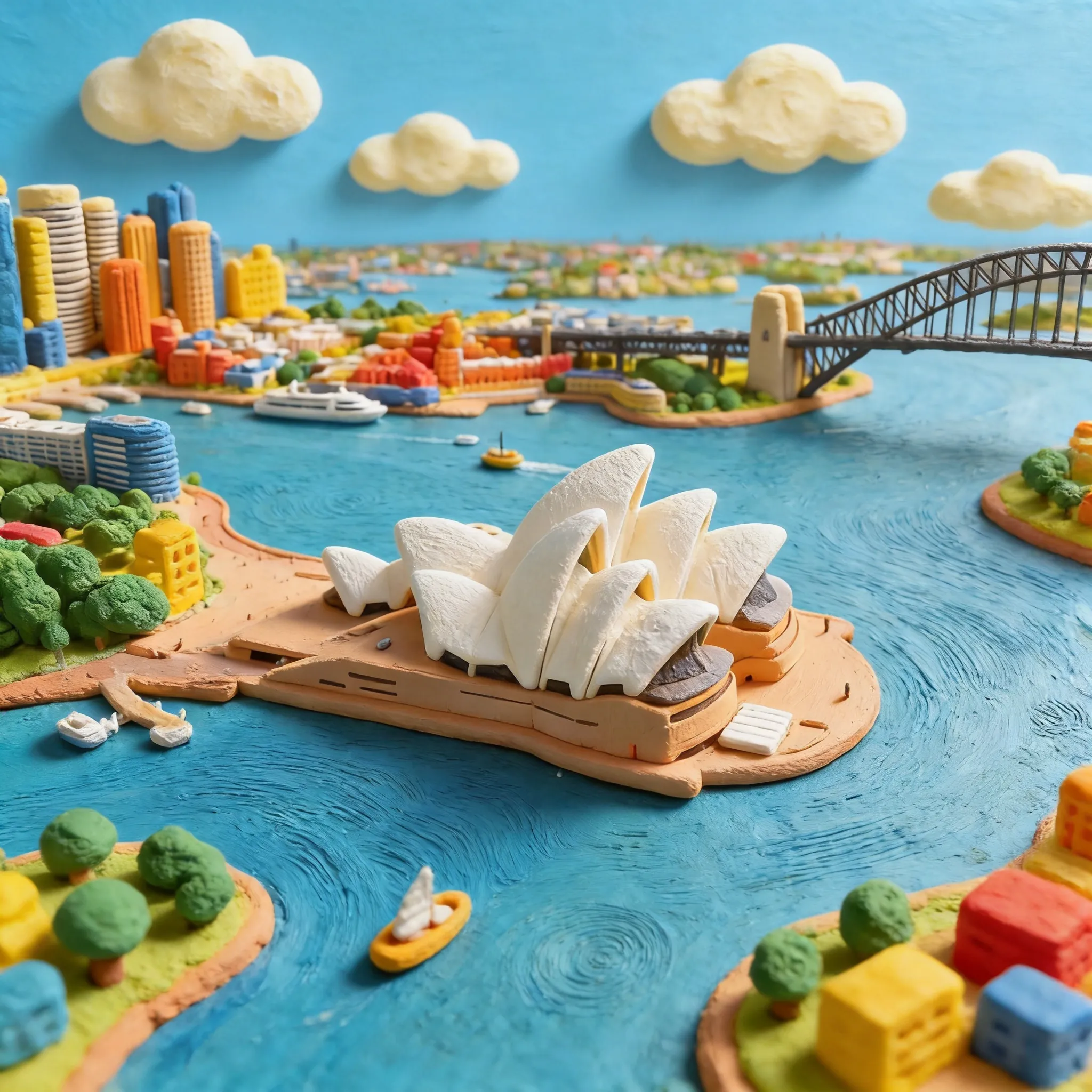 AI Clay Miniature World Generator