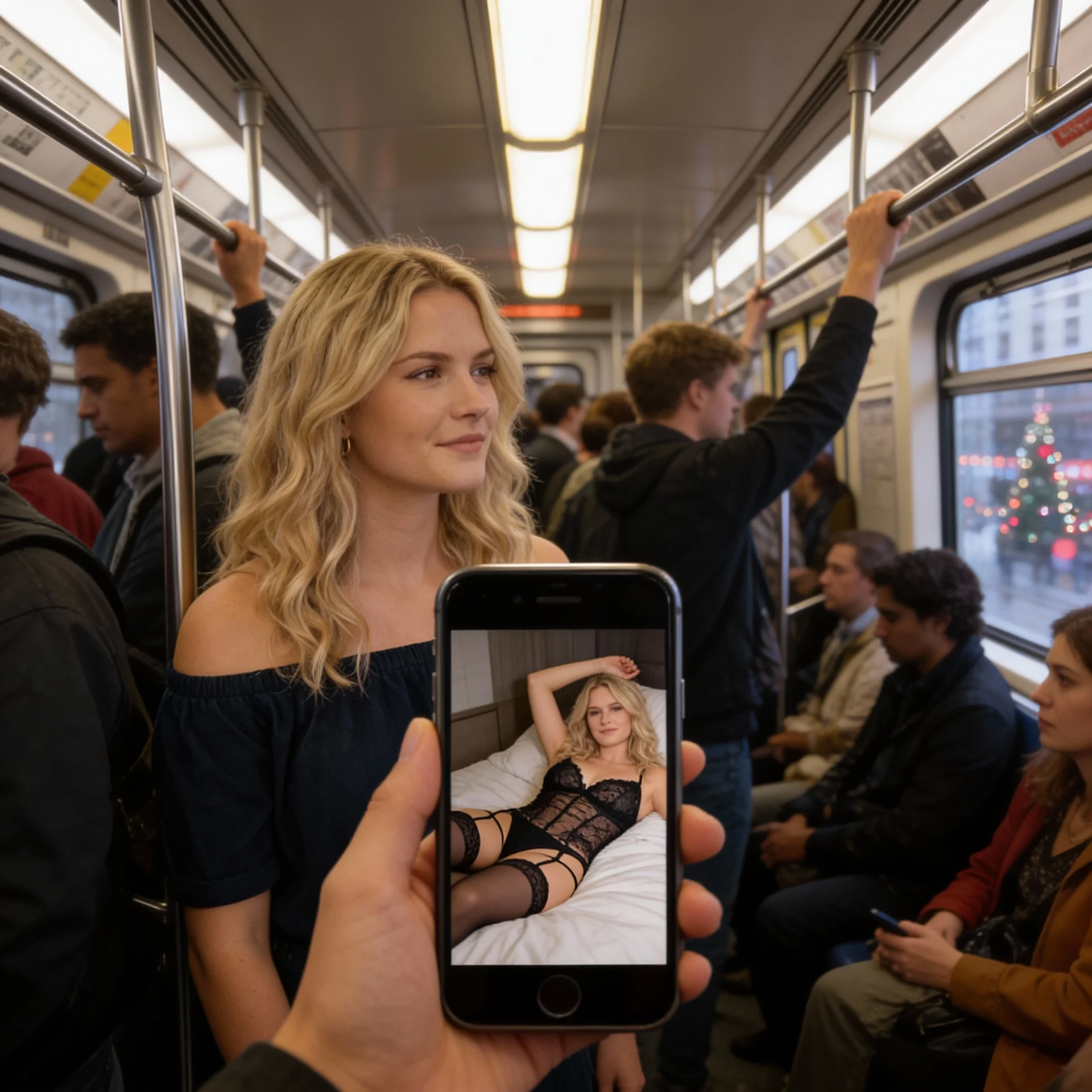 Effekt: at smugkigge med telefon i metroen
