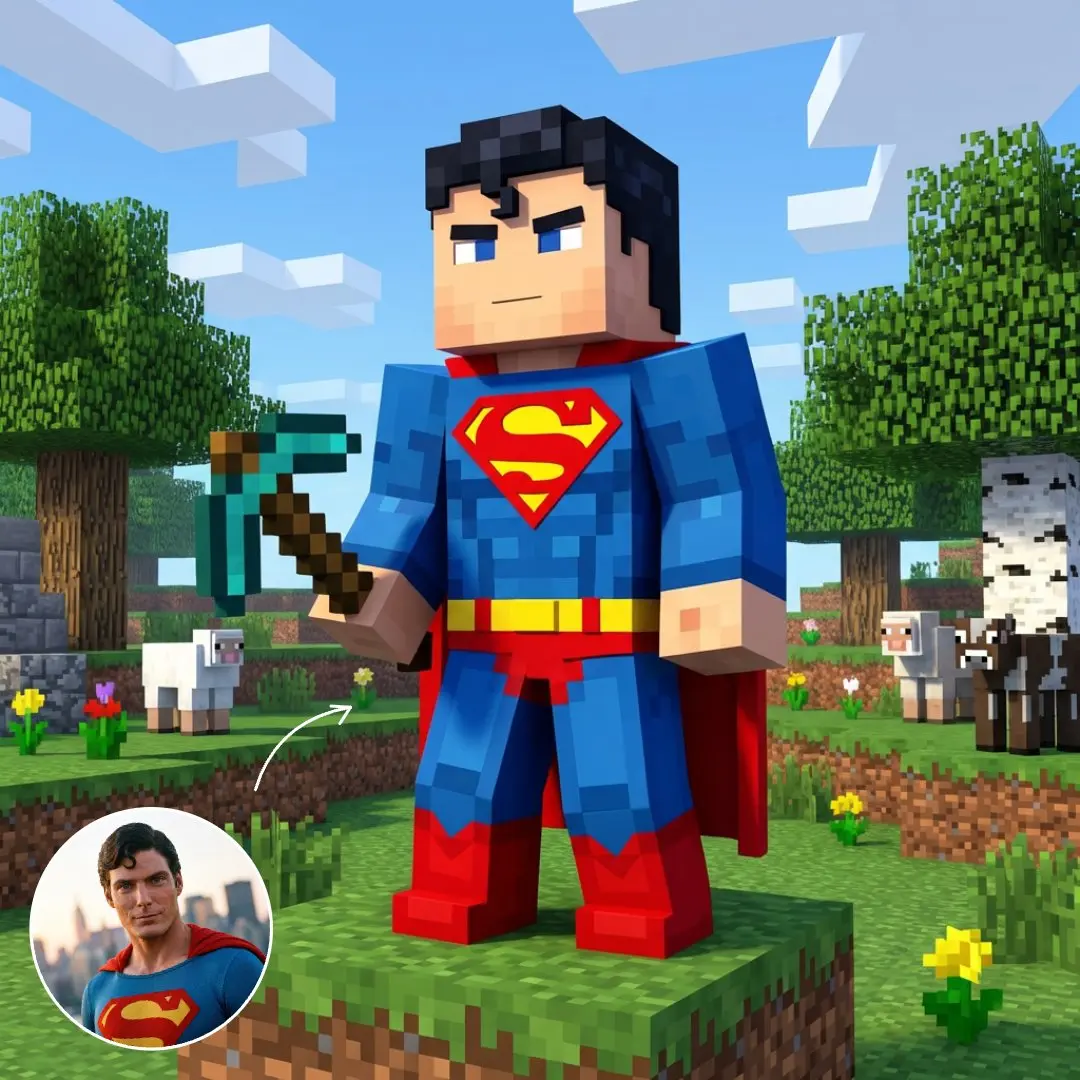 Stile Avatar a Blocchi di Minecraft