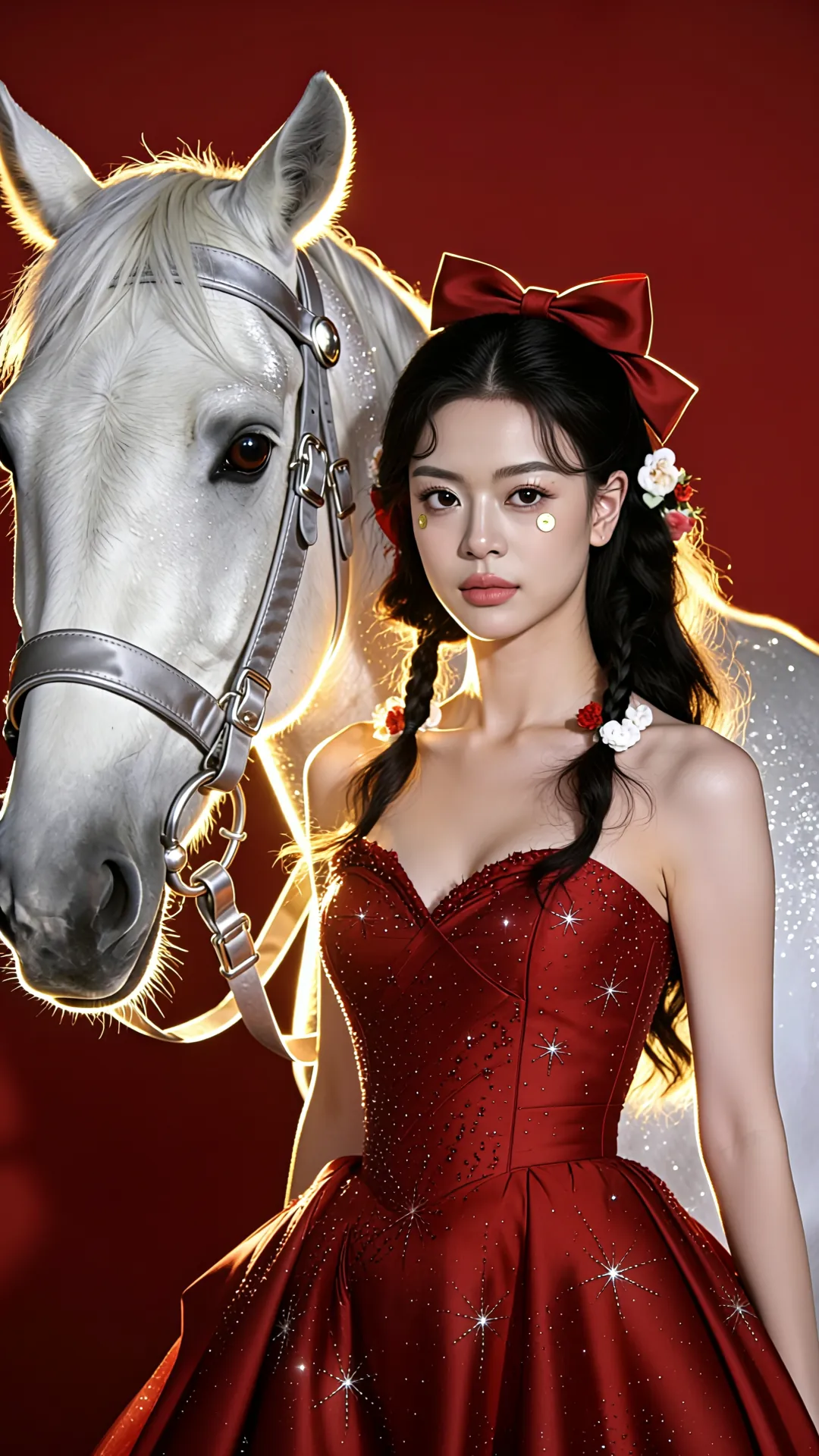 New Year White Horse AI Photo Generator