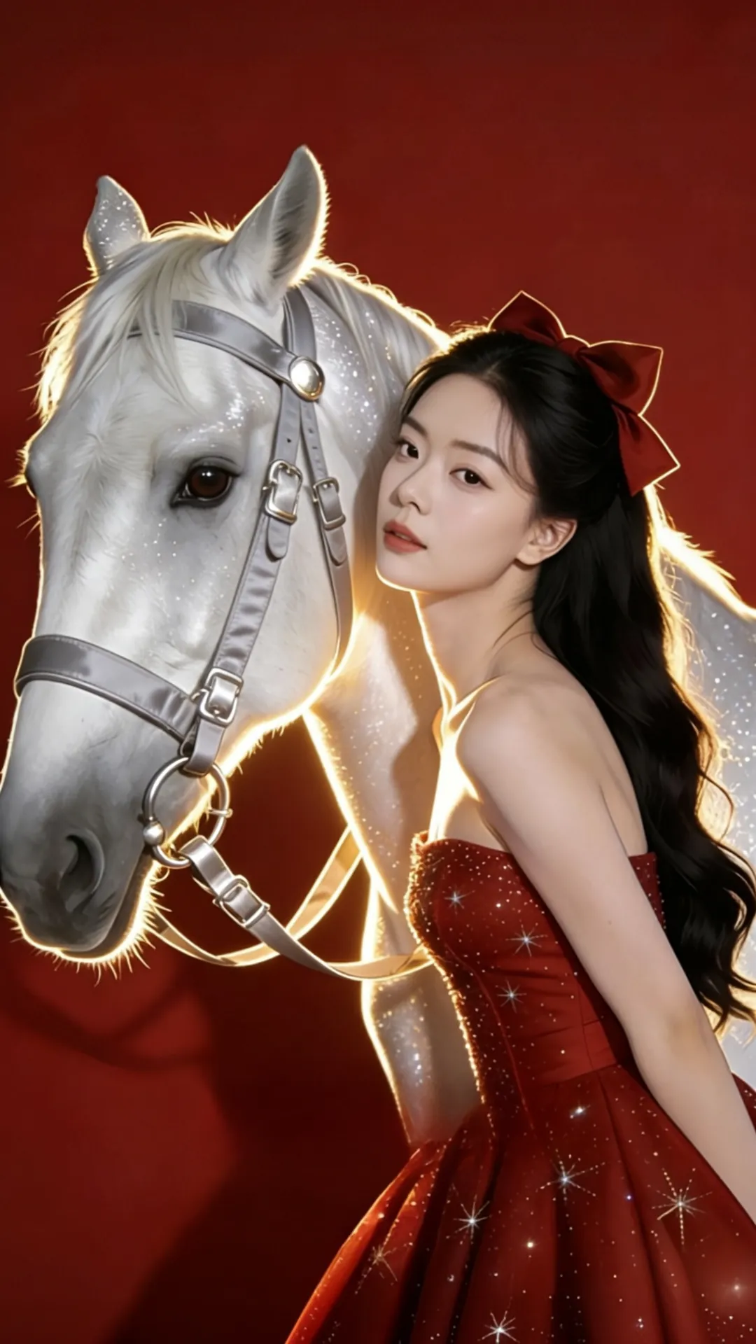 New Year White Horse AI Photo Generator