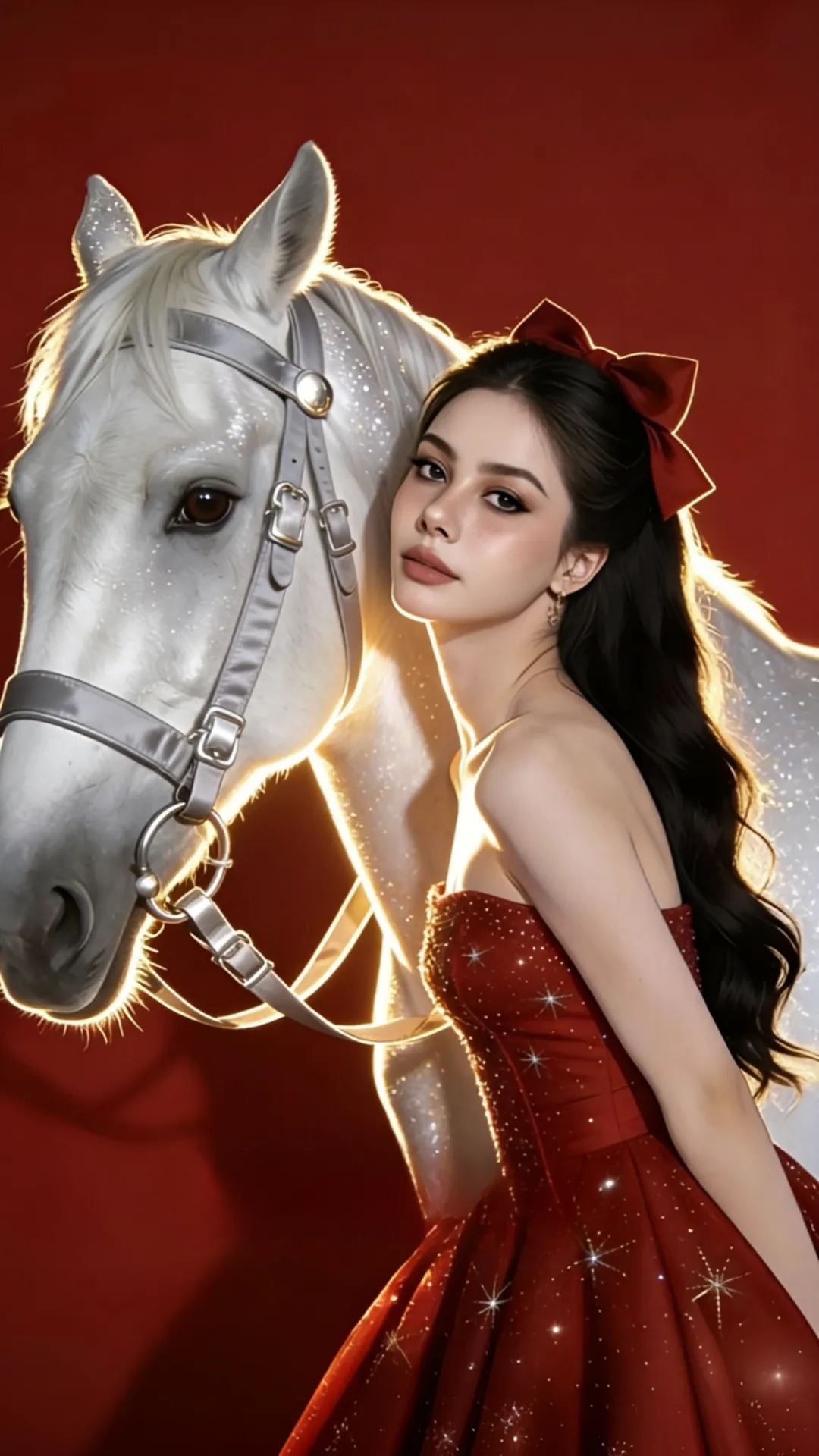 New Year White Horse AI Photo Generator