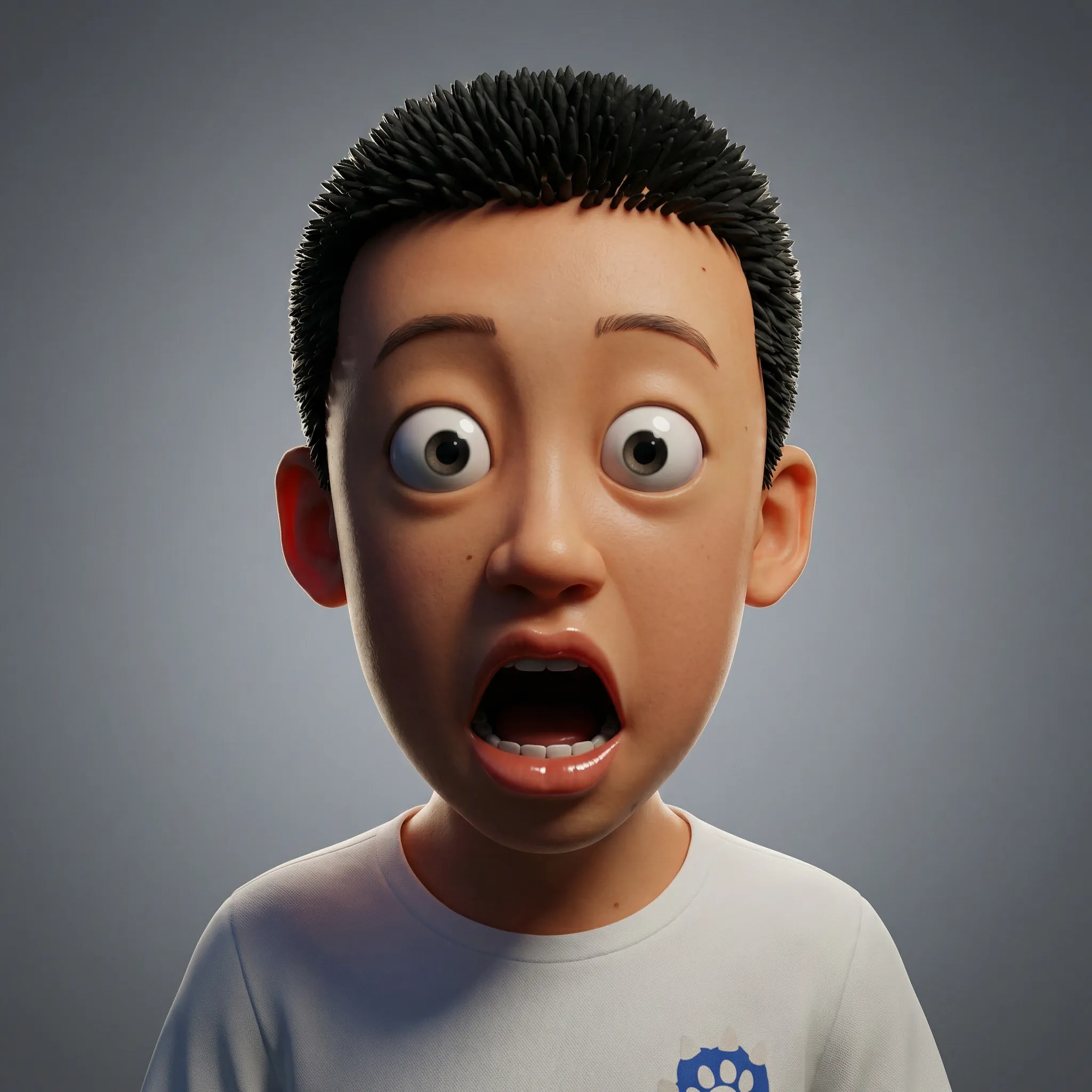 Generator Avatar Kartun 3D Terkejut AI