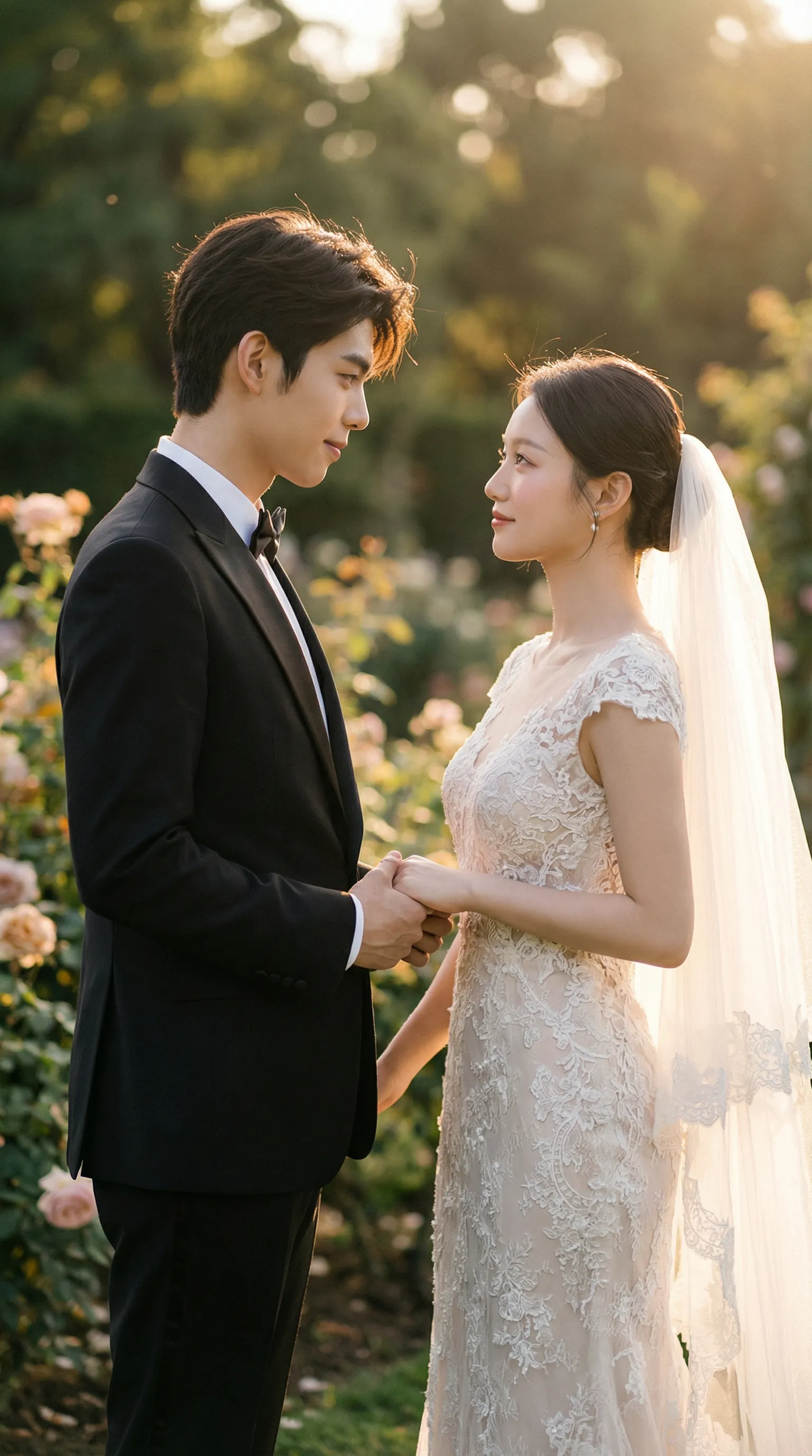 AI 高端奢华婚纱照生成器