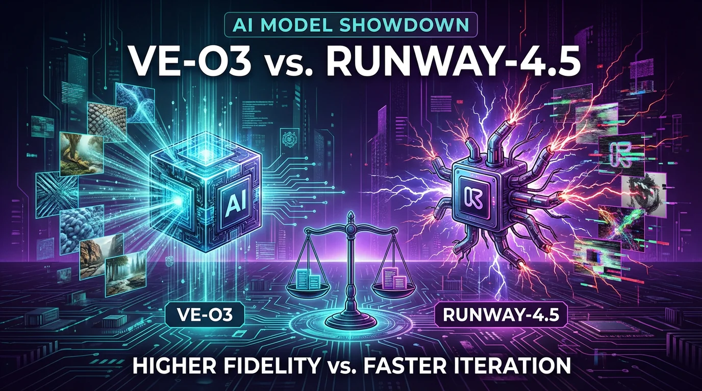 Veo 3 versus Runway 4.5 benchmark