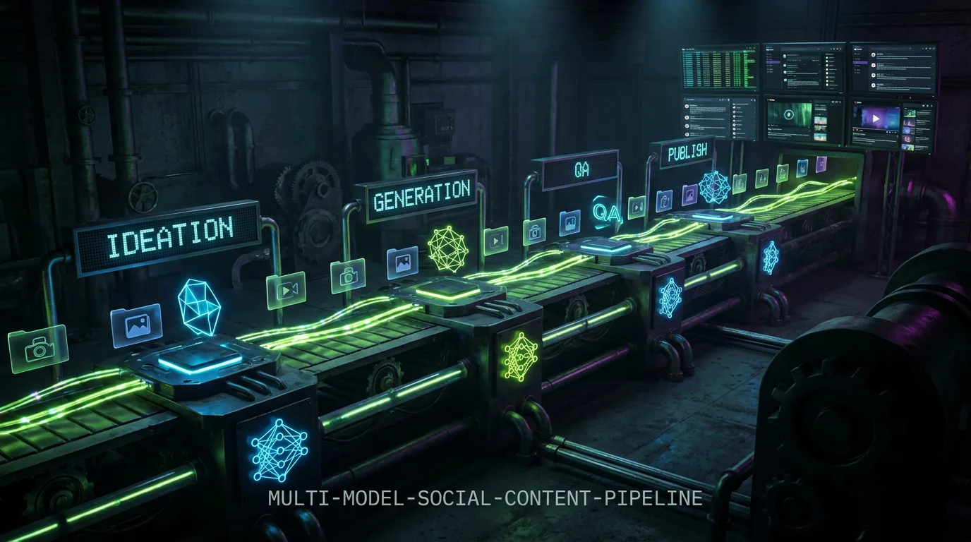 Multi-model social pipeline