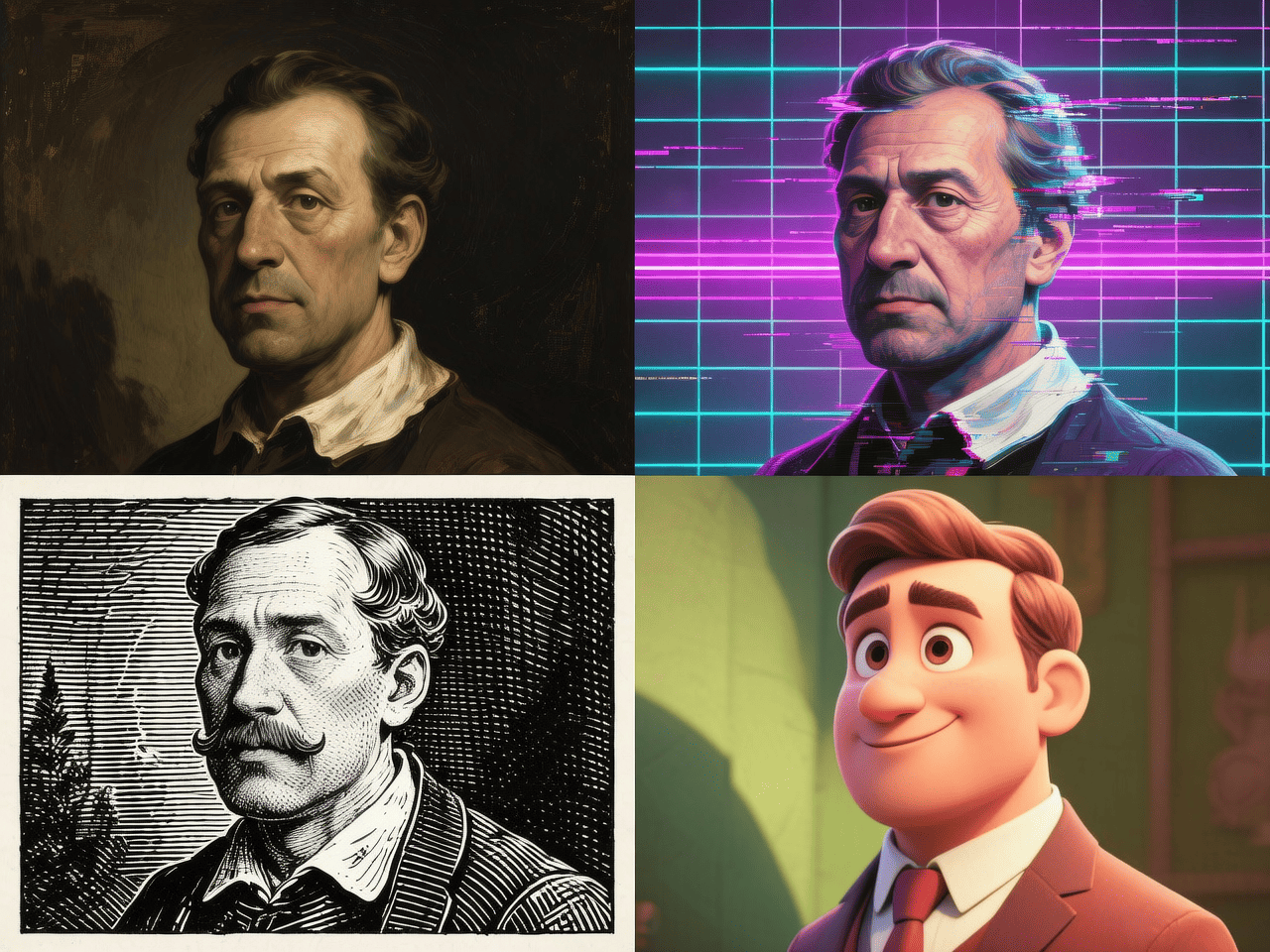 Diverse Artistic Styles Example