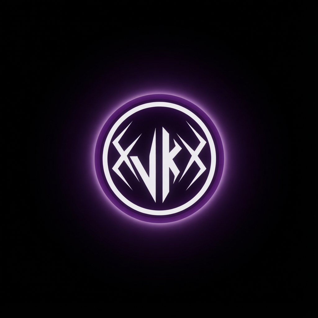 AI generated image using WAN_2_6: Replace the red ring with a deep amethyst purple glow, very dark and desaturated...