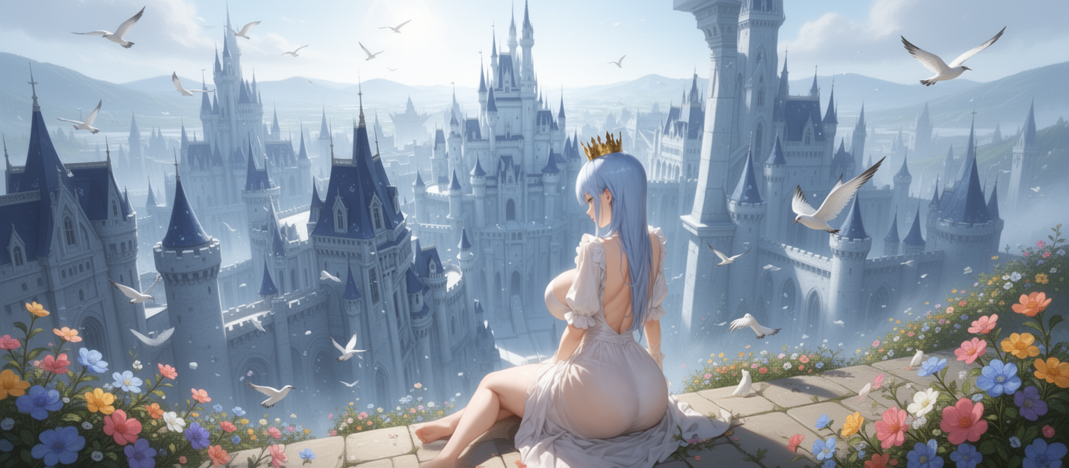 AI generated image using WERYAI_IMAGE_2_0: Please create many backgrounds and castles as similar as possible to the uploade...