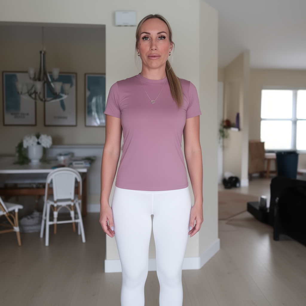 AI generated image using WERYAI_IMAGE_2_0: A woman is standing up straight, facing the camera; her face and full body are i...