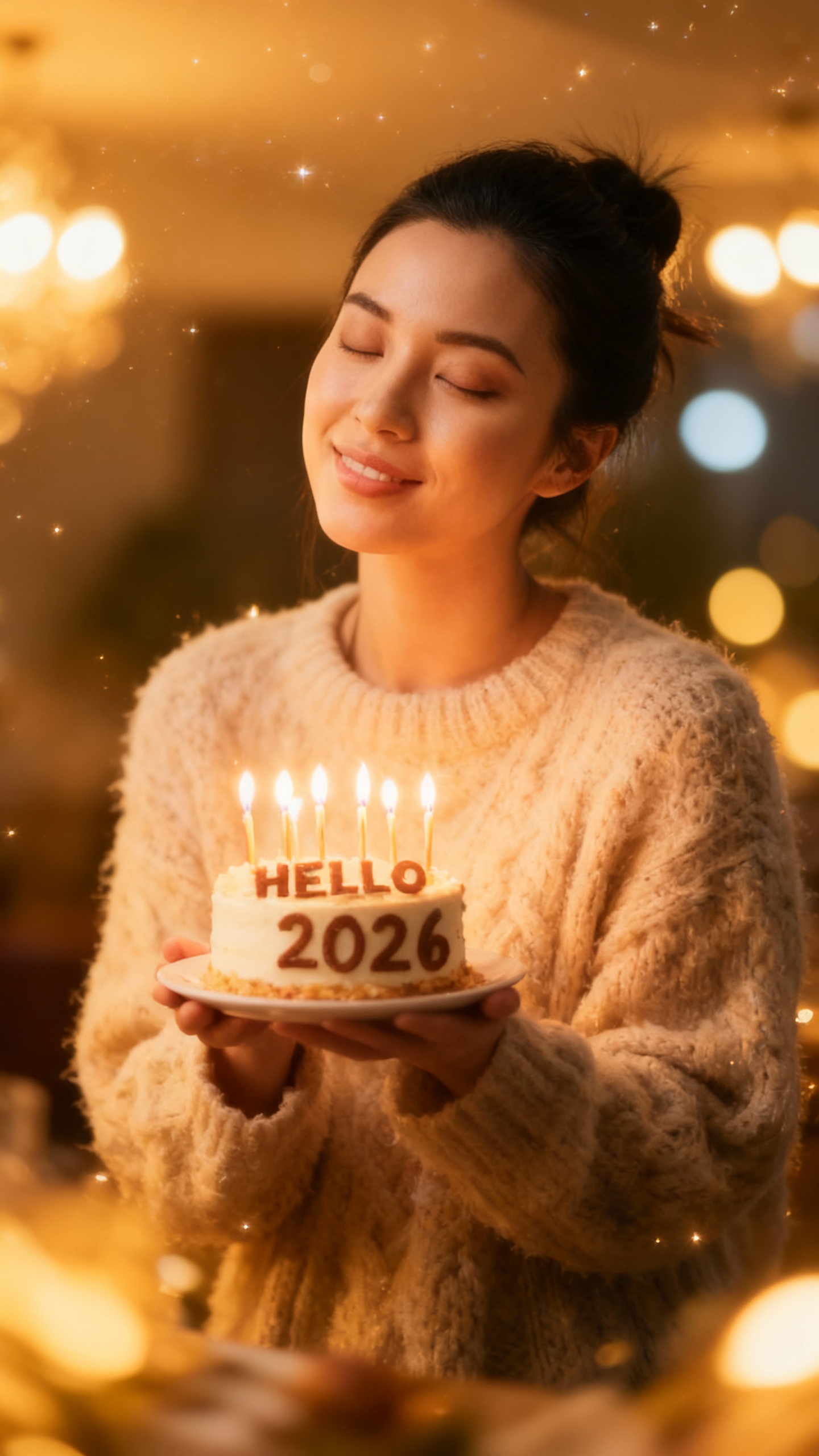 AI generated image using SEEDREAM: Using the character from the reference image, generate a heartwarming close-up p...