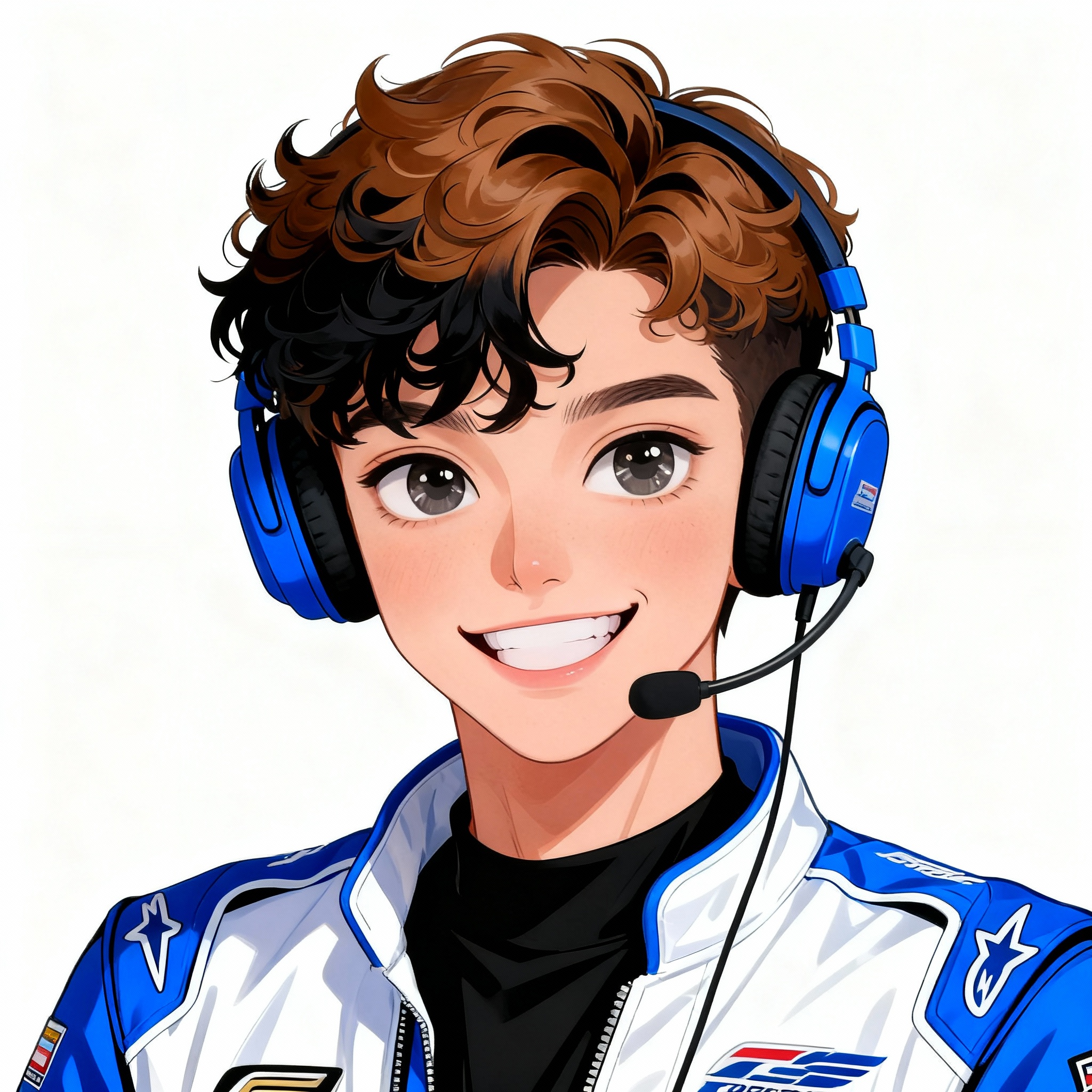 AI generated image using SEEDREAM: Based on the reference image, generate a male character avatar in the same style...