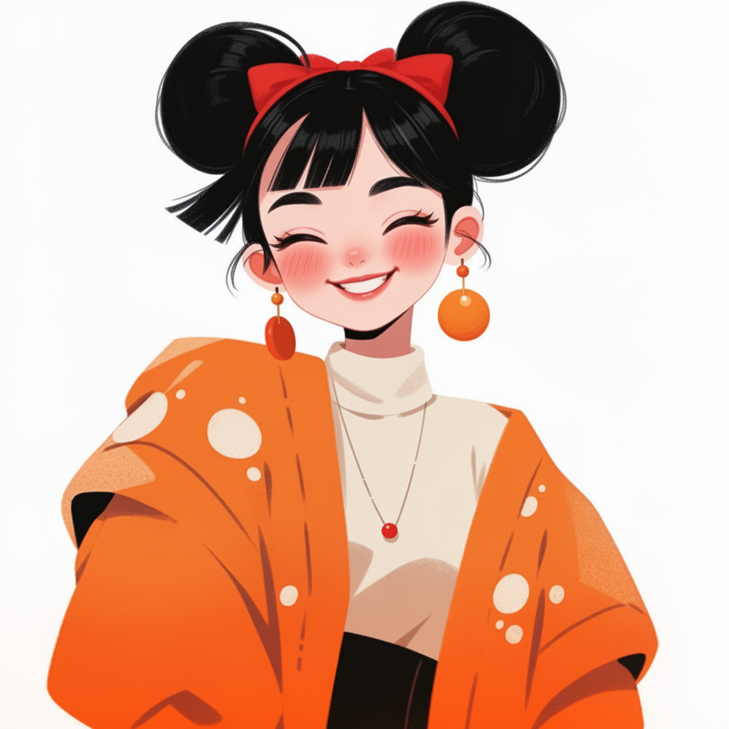 AI generated image using WERYAI_IMAGE_2_0: Referring to the design style of Figure 1 and the clothing style of Figure 2, ge...