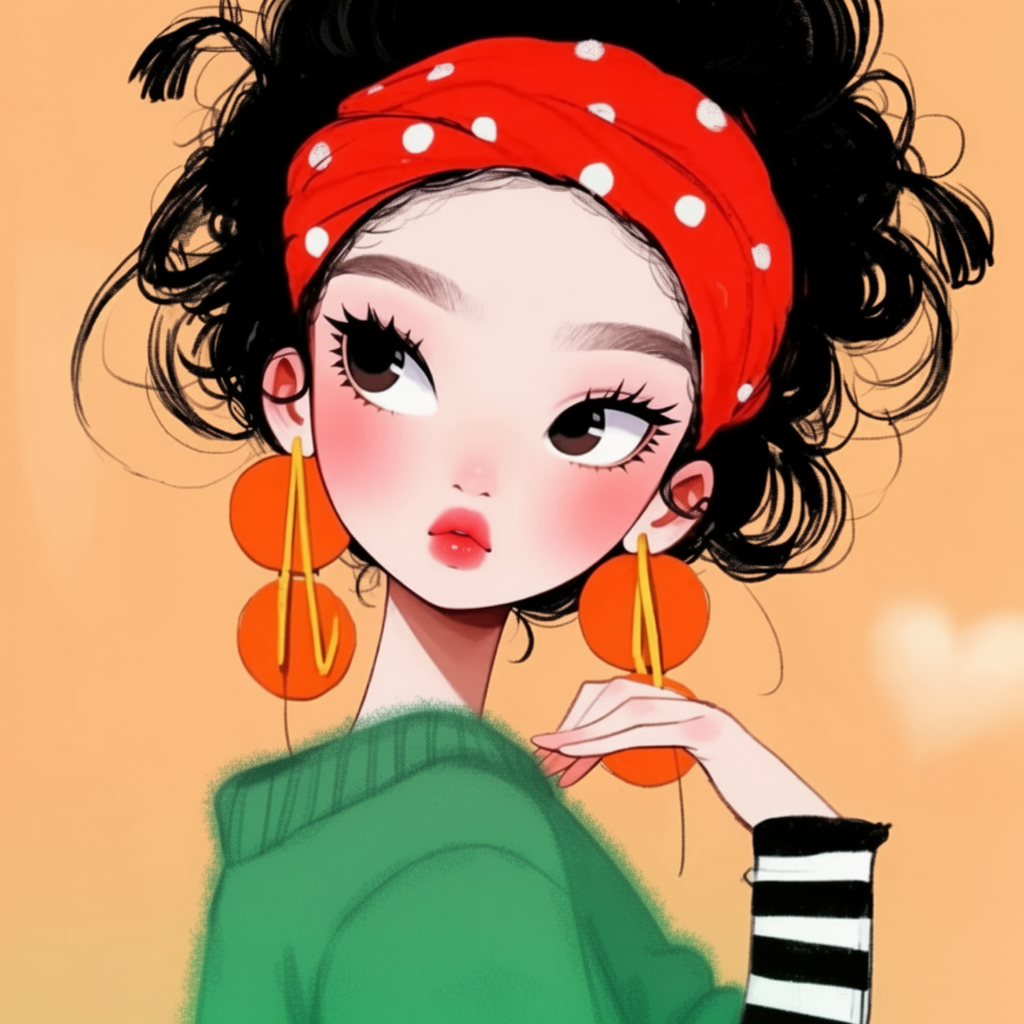 AI generated image using WERYAI_IMAGE_2_0: Referencing the design style of Image 1 and the clothing style of Image 2 while ...