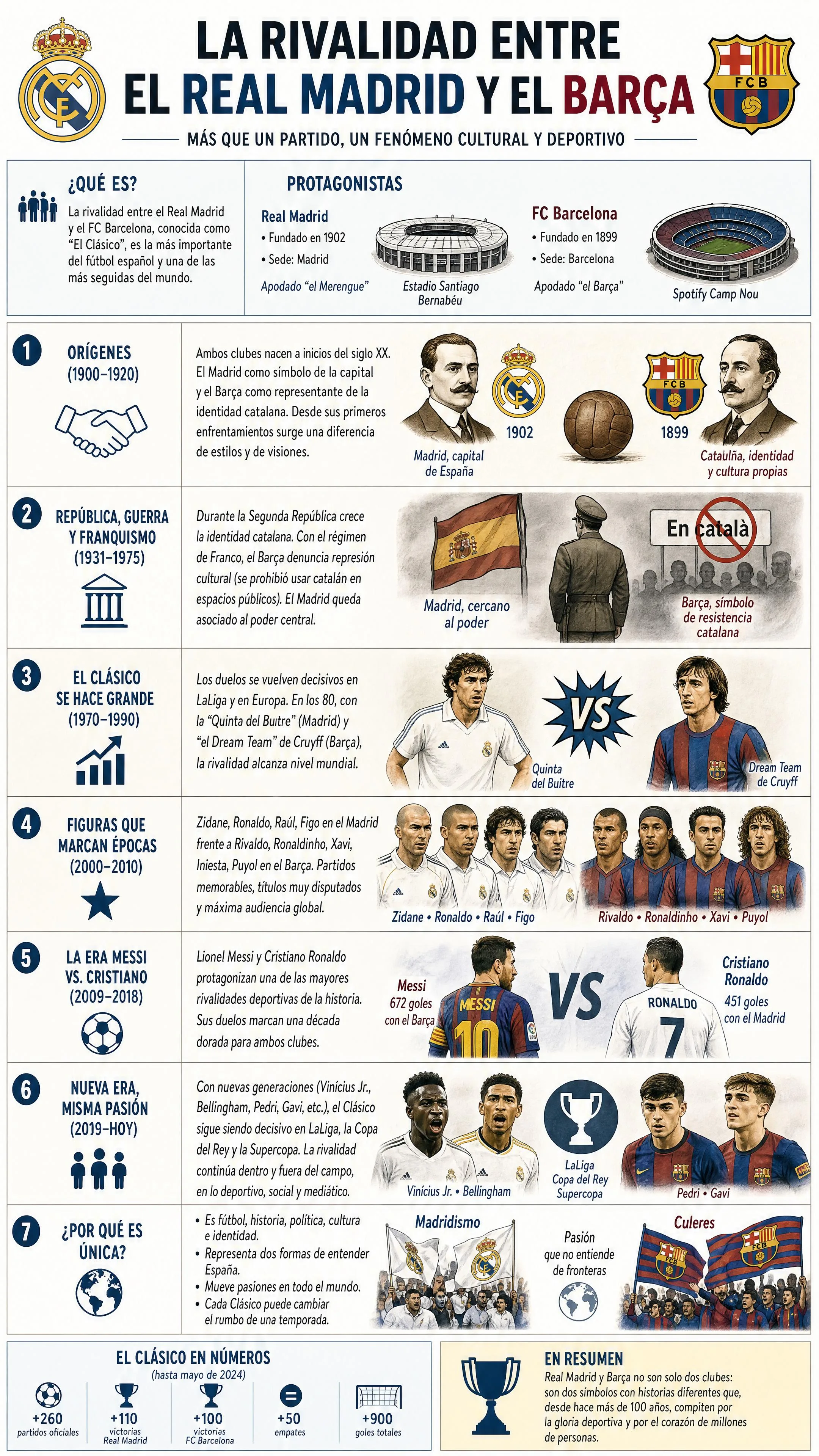La rivalidad entre el Real Madrid y el Barça
