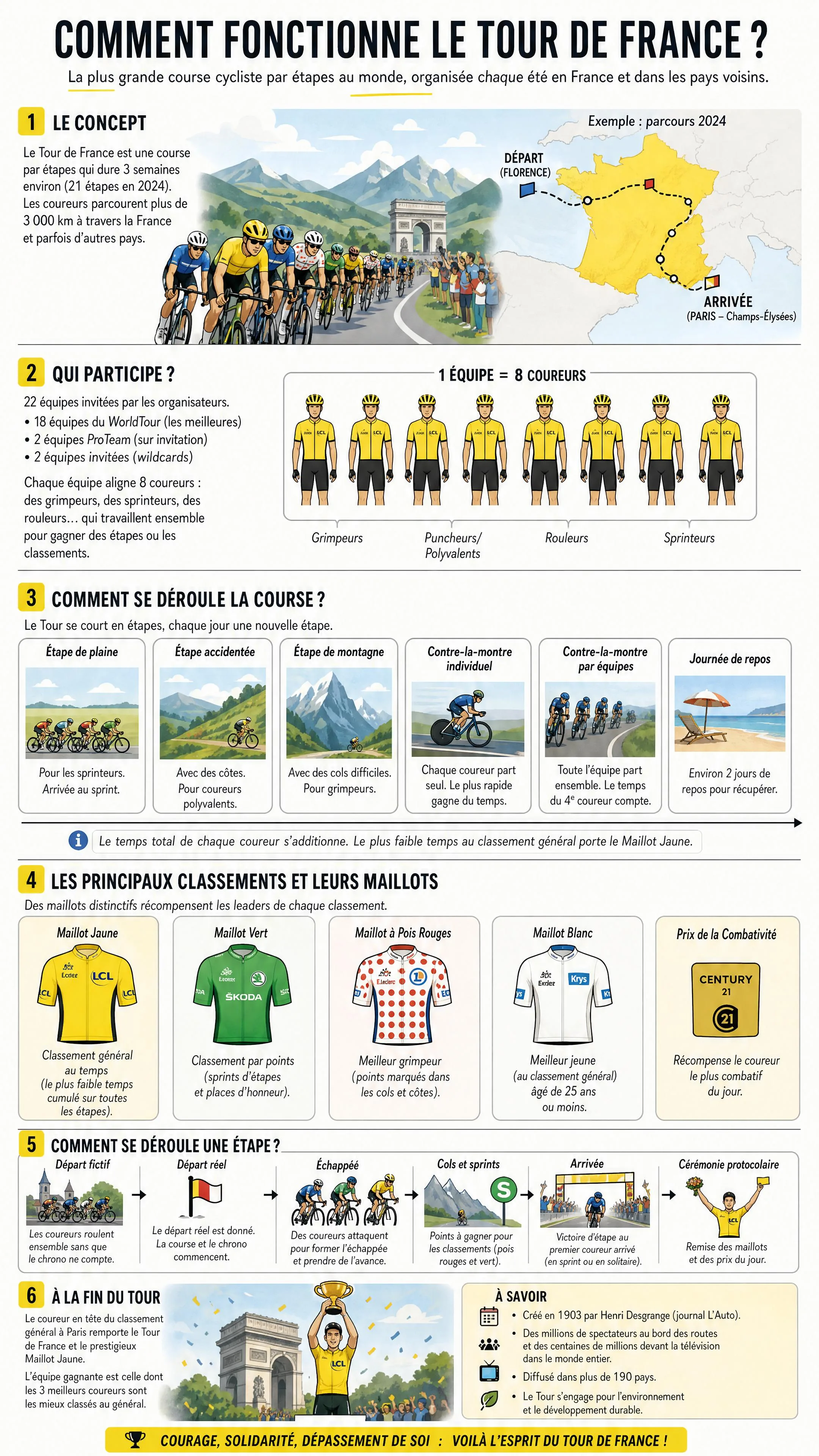 Comment fonctionne le Tour de France ?