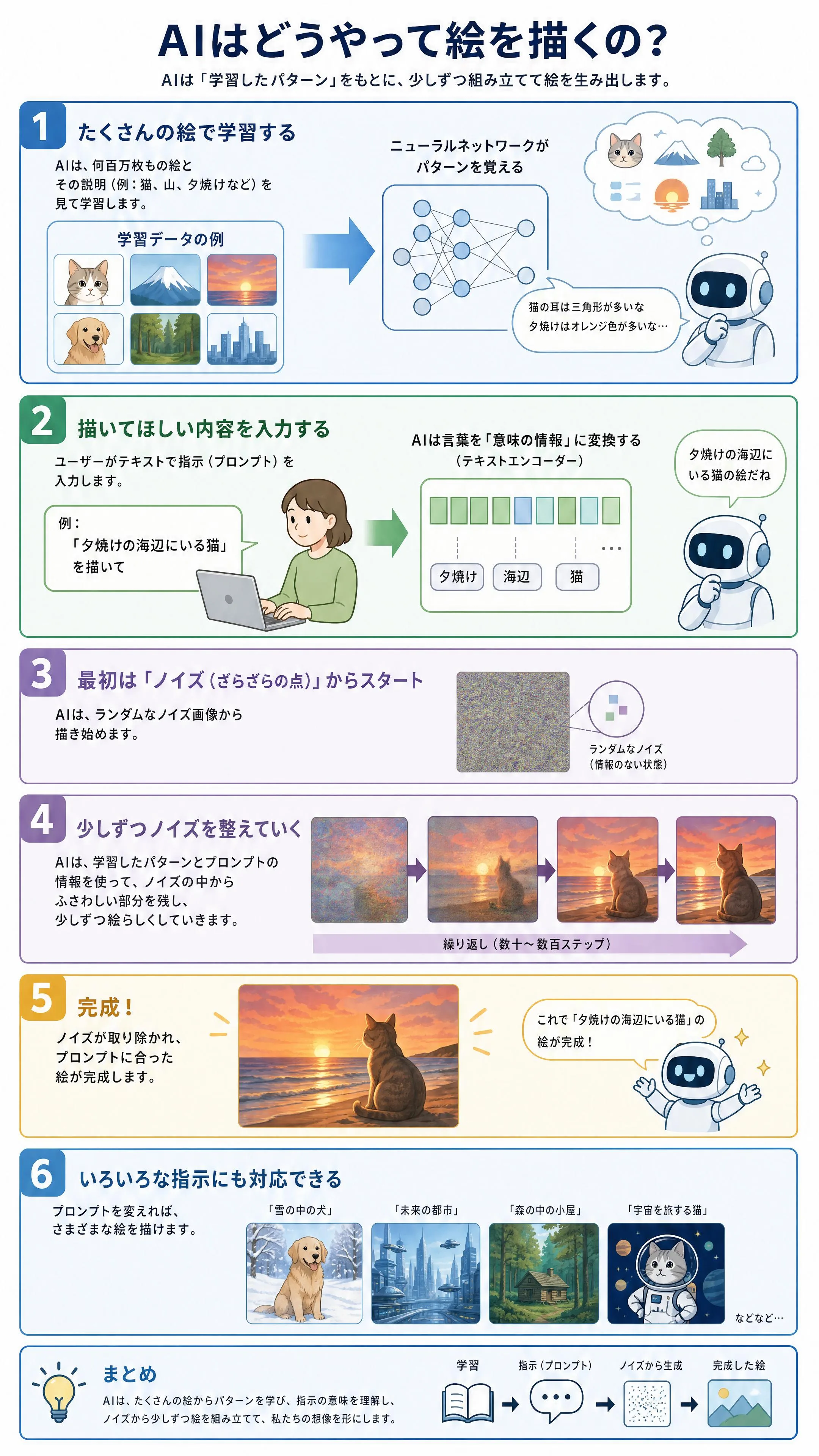 AIはどうやって絵を描くの？