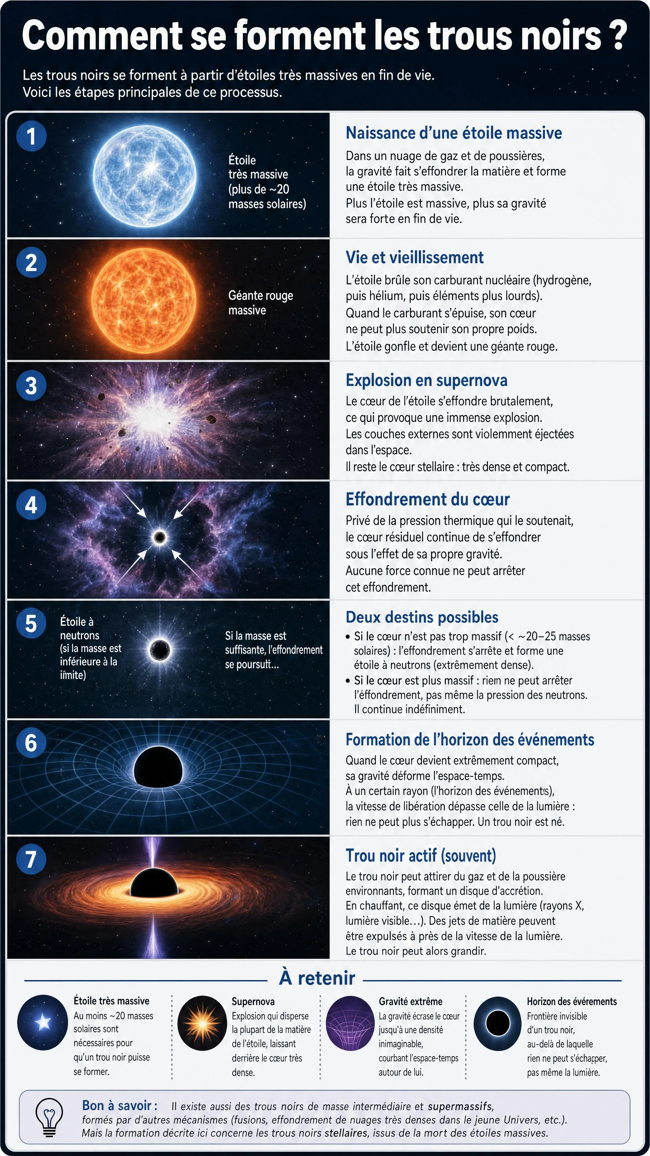 Comment se forment les trous noirs ?