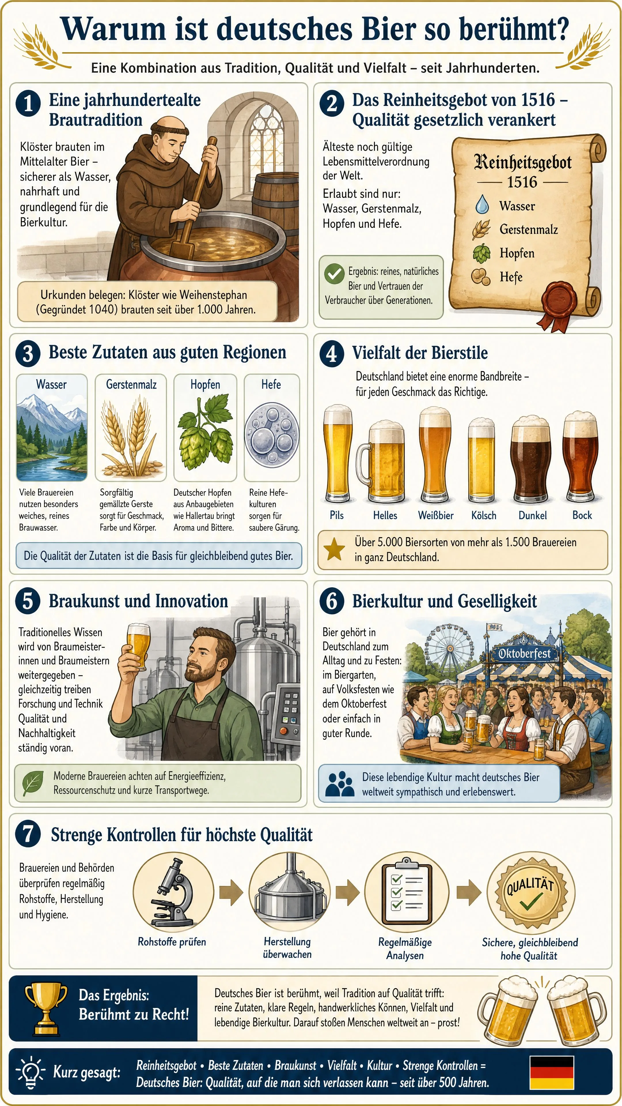 Warum ist deutsches Bier so berühmt?