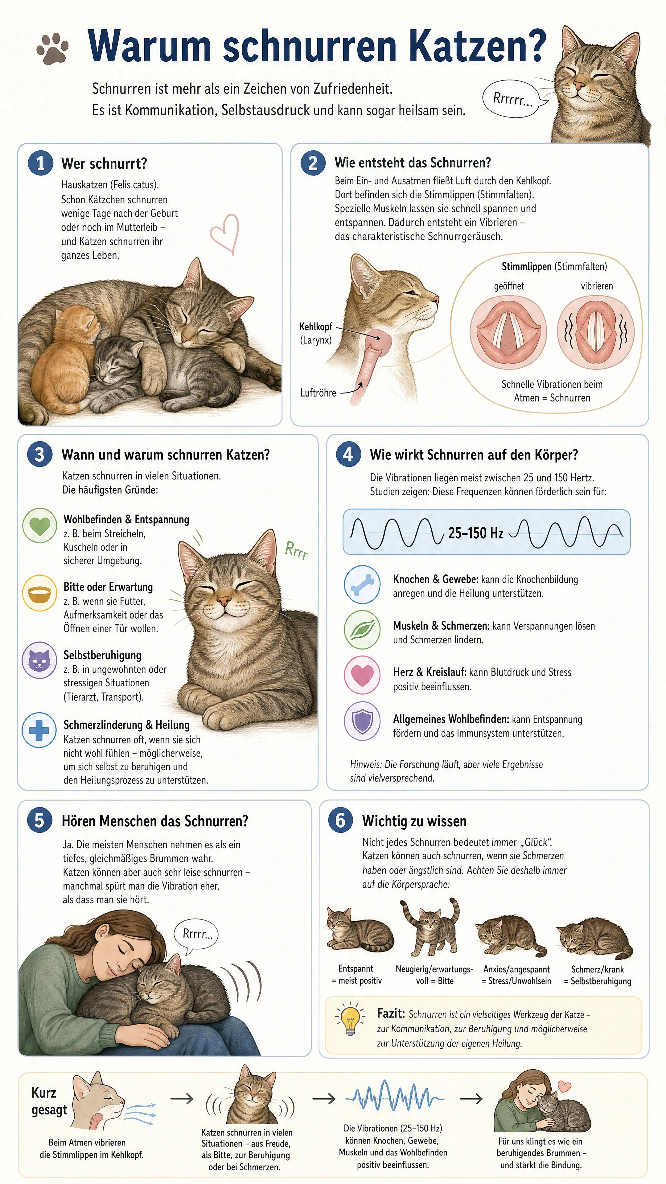Warum schnurren Katzen?