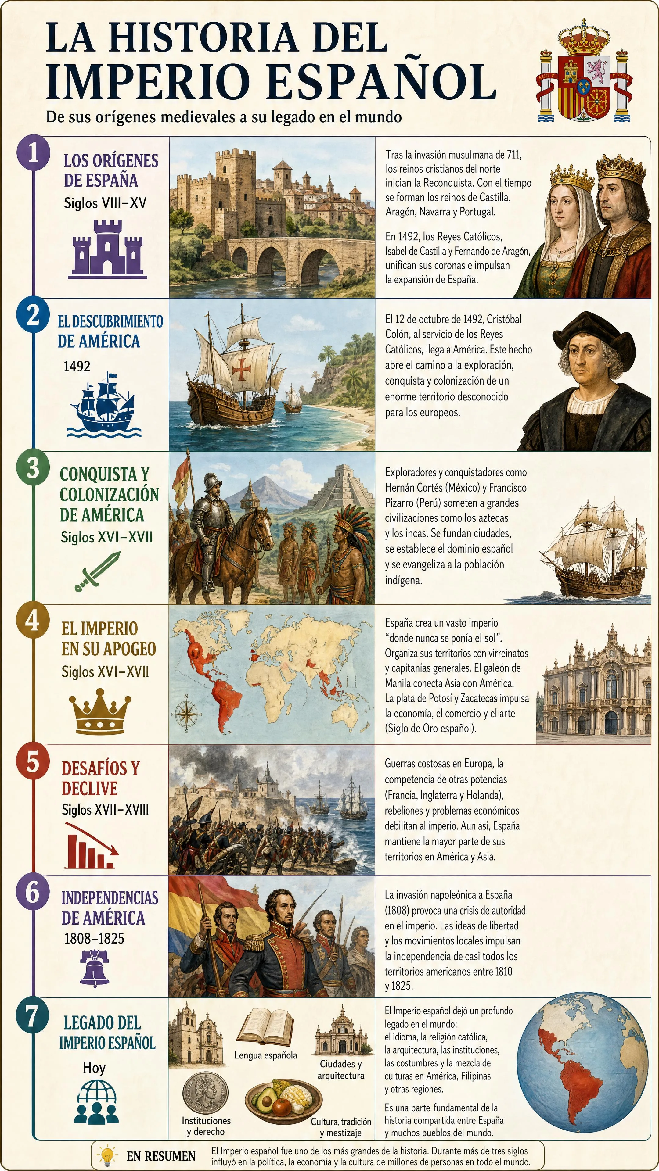 La historia del Imperio español