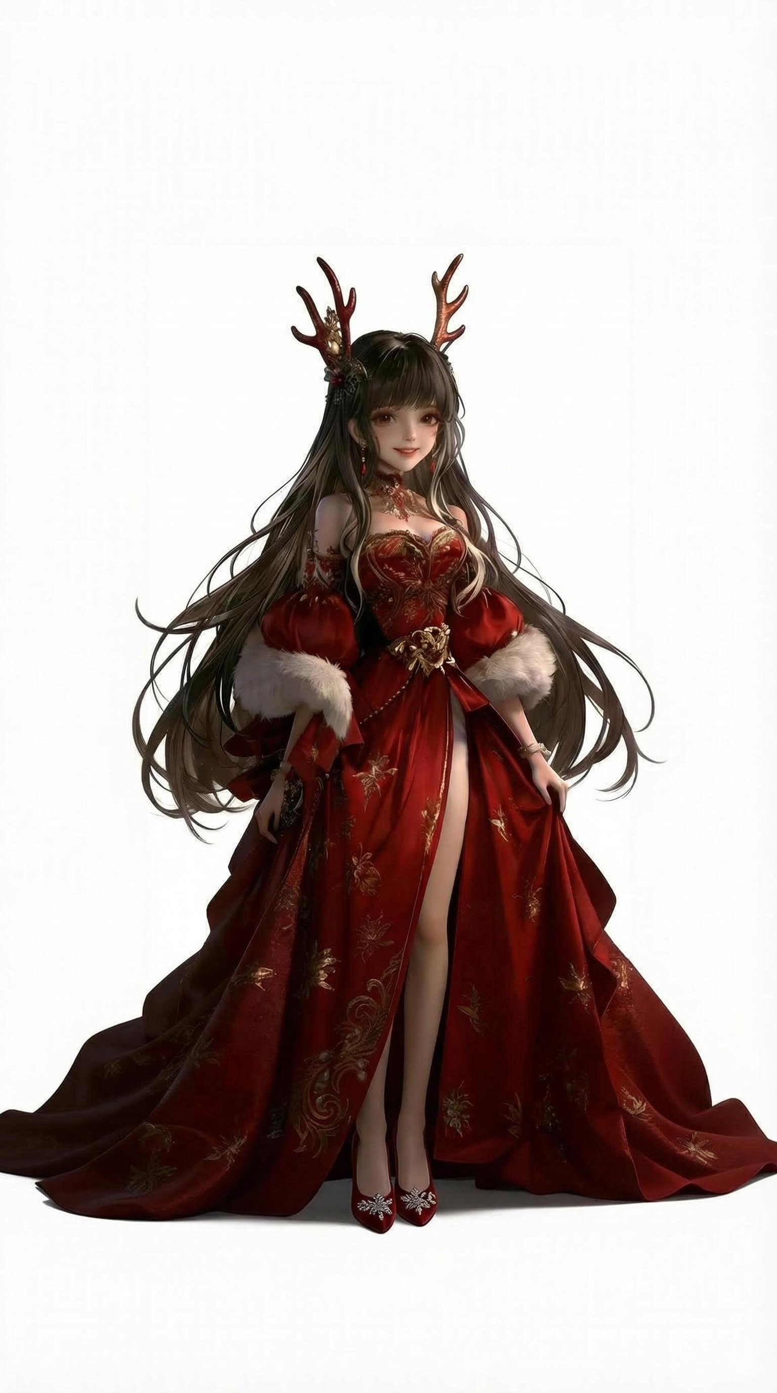 AI generated image using NANO_BANANA_PRO: Beautify this image according to the reference image, featuring red velvet-textu...