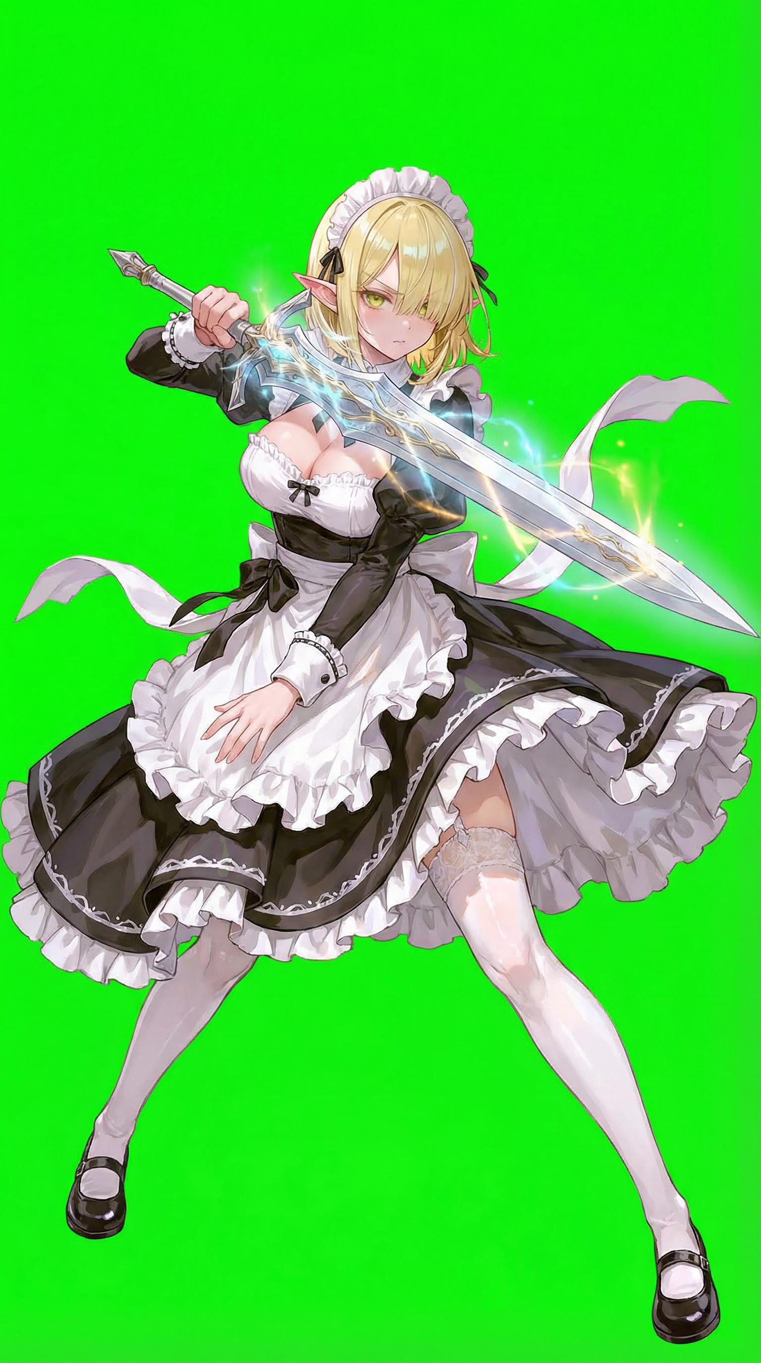 AI generated image using NANO_BANANA_PRO: Keep the background the same, and help me generate a combat pose for her. She ca...