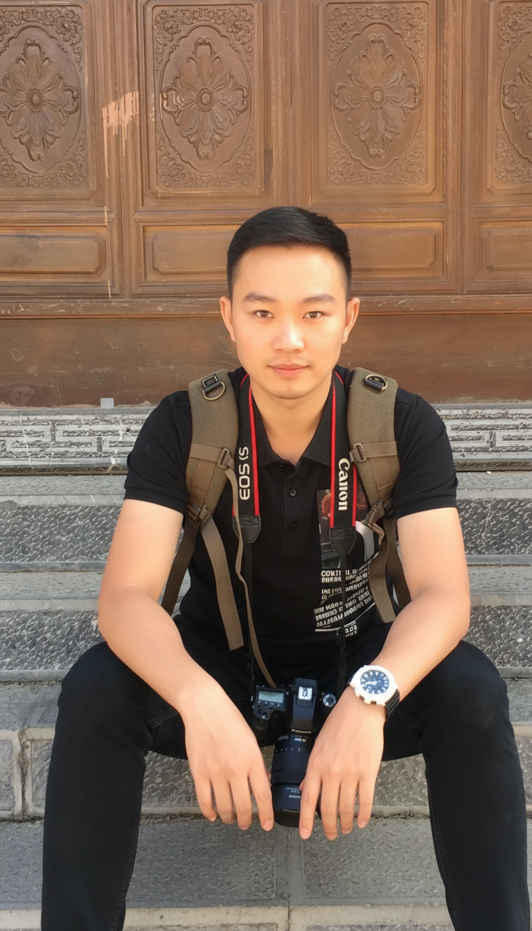 AI generated image using NANO_BANANA: Put your hands down, generate a nose and mouth, and make it handsome.