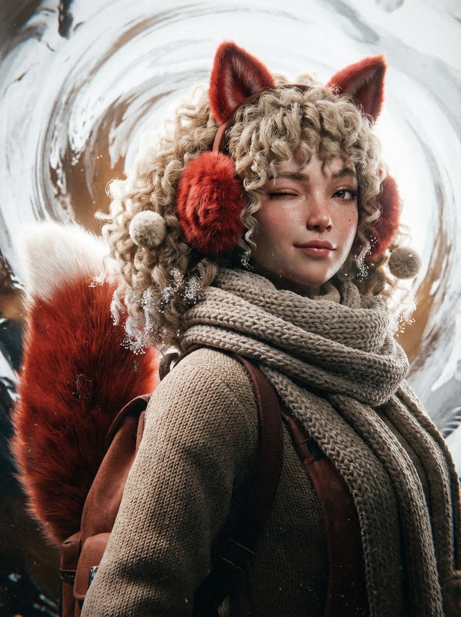 AI generated image using NANO_BANANA_PRO: Detailed 3D rendering + cyber ink wash aesthetic + color diffusion + blur diffus...