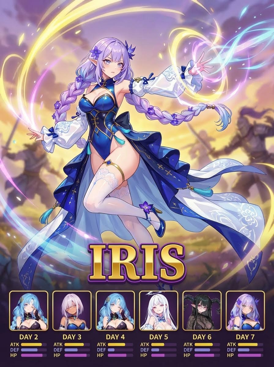 AI generated image using NANO_BANANA_PRO: Please swap the positions of the 'day6' and 'day7' small avatars below.