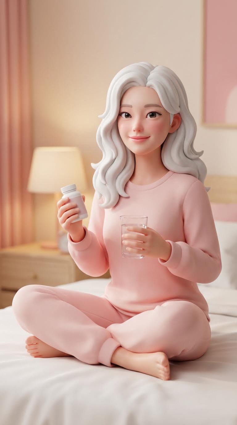 AI generated image using NANO_BANANA_PRO: A 3D semi-realistic style image, featuring a premium matte silicone texture, tra...