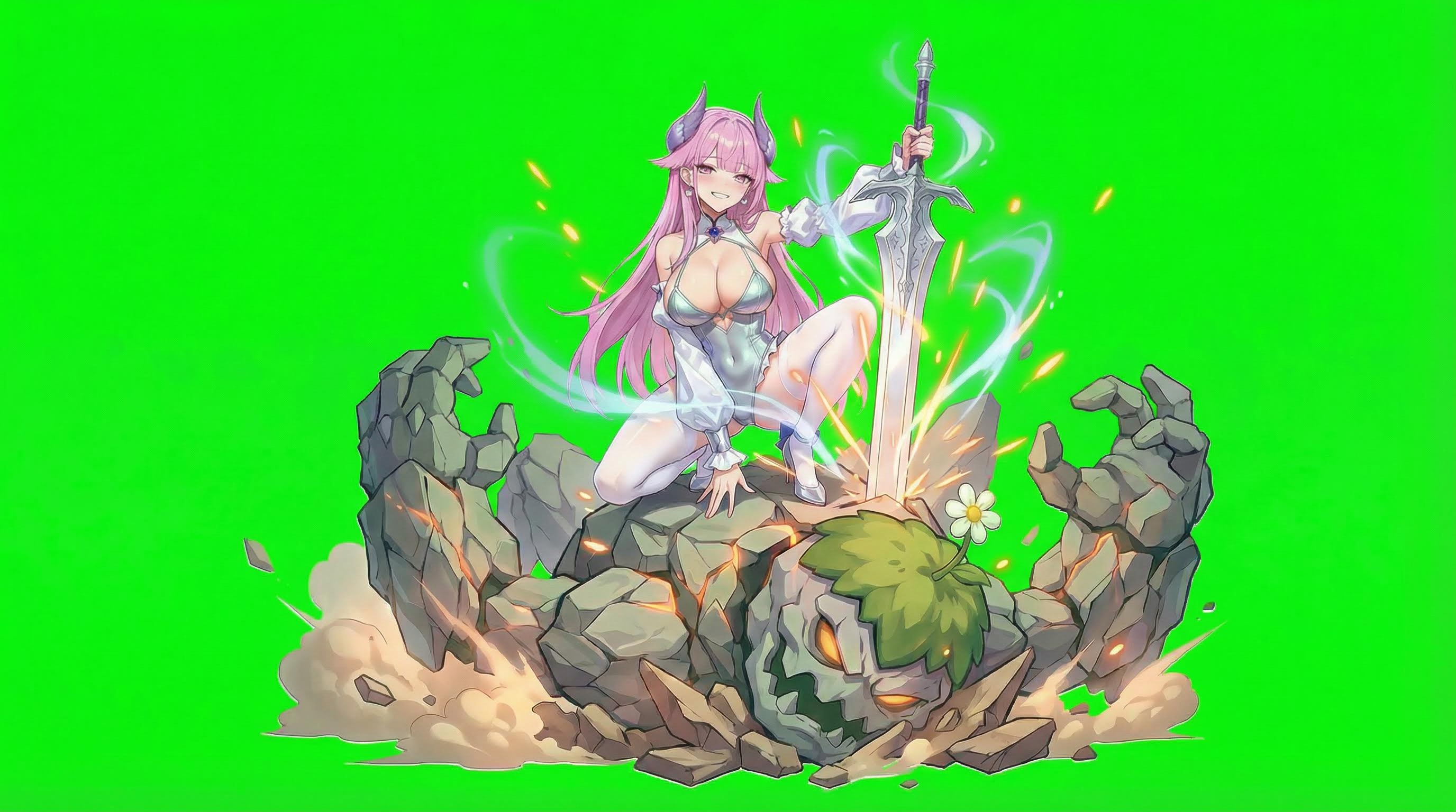 AI generated image using NANO_BANANA_PRO: Keep the characters and background color unchanged. Please add light effects to ...